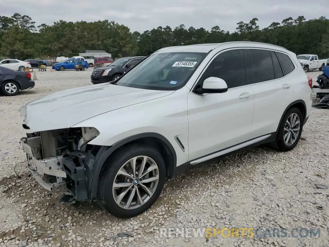1 Photograph of a damaged car 5UXTR7C51KLR45218 BMW X3 2019