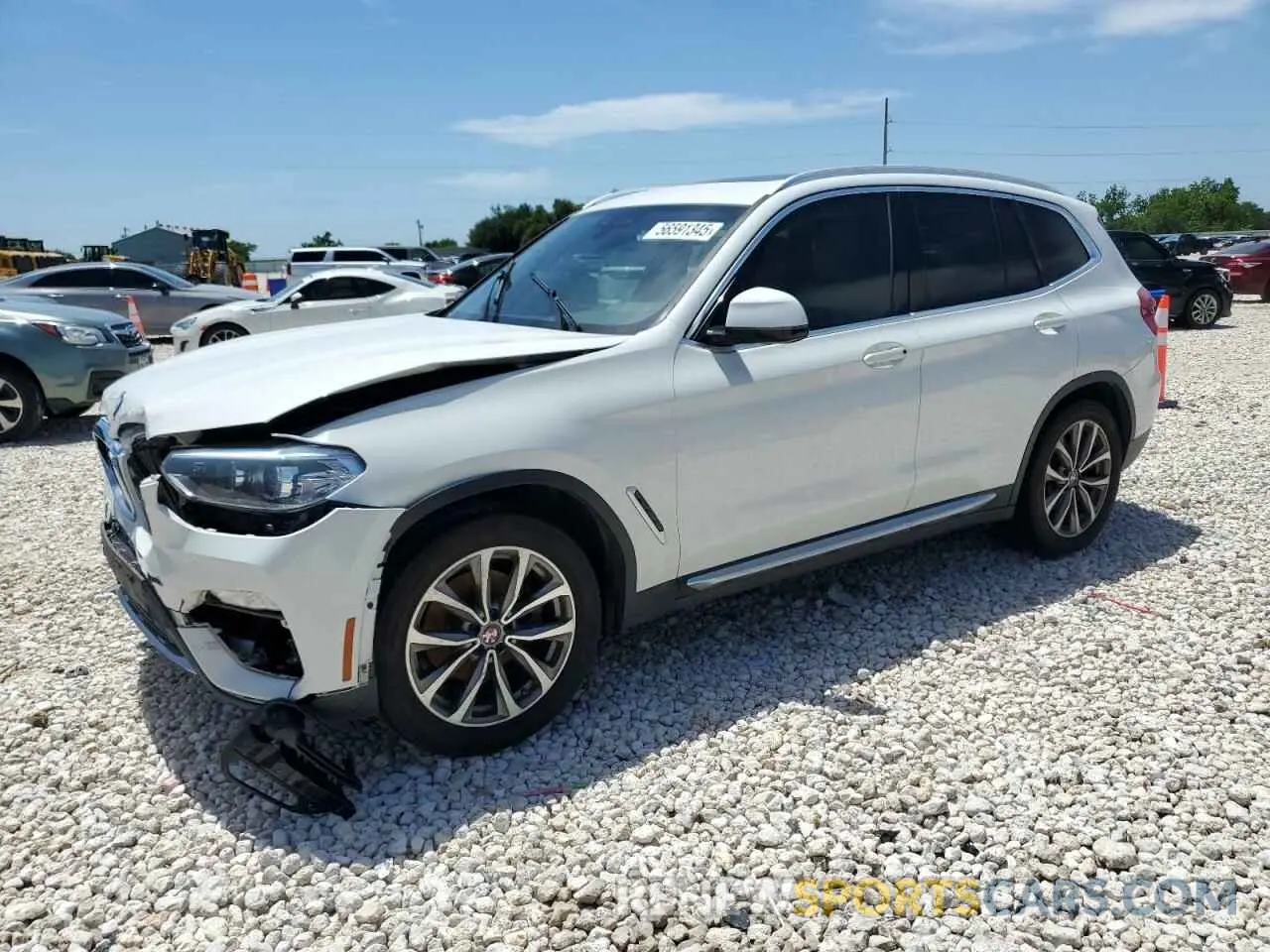 1 Photograph of a damaged car 5UXTR7C52KLA48539 BMW X3 2019
