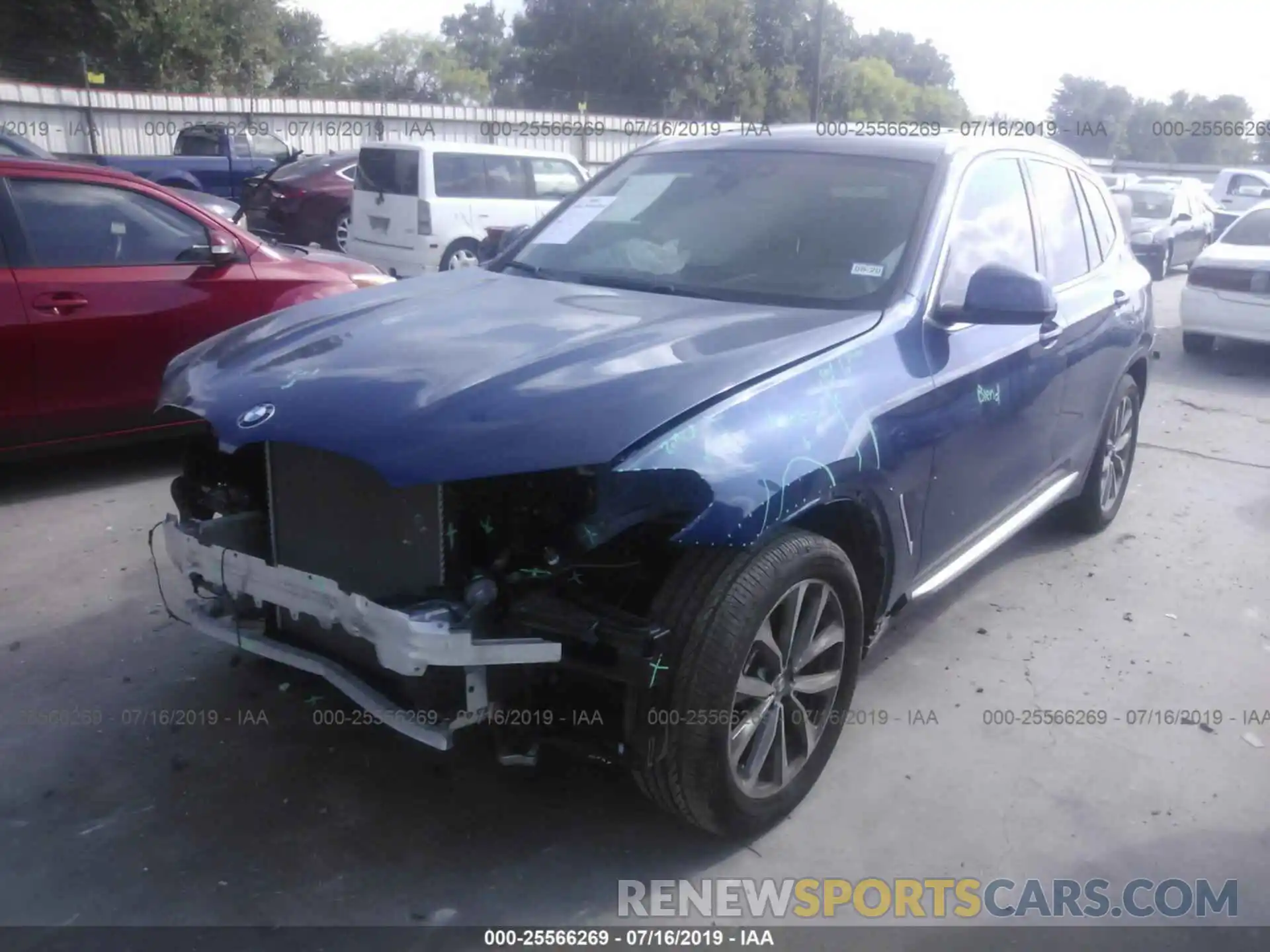 2 Photograph of a damaged car 5UXTR7C52KLE97493 BMW X3 2019