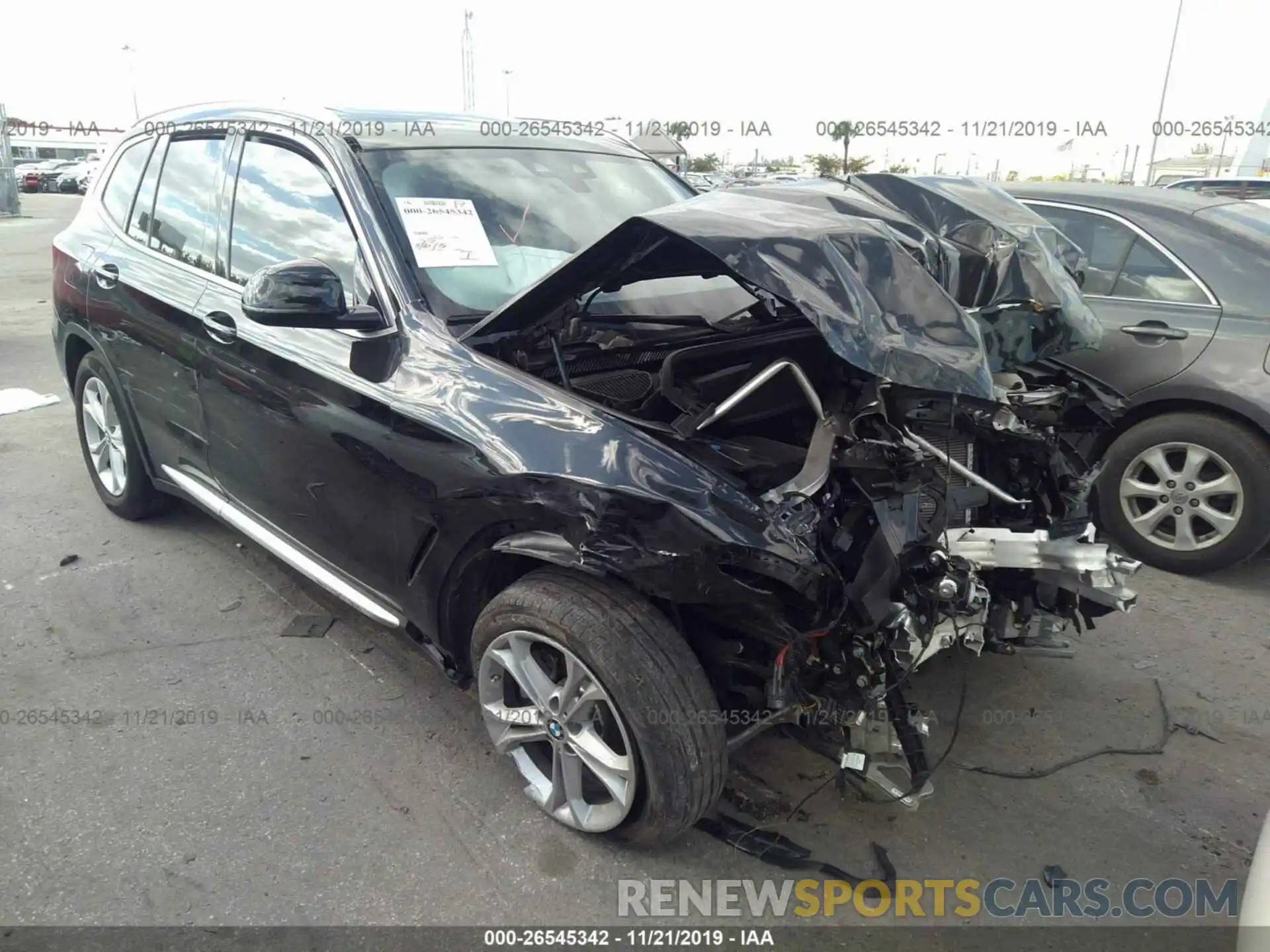 1 Photograph of a damaged car 5UXTR7C52KLF26944 BMW X3 2019