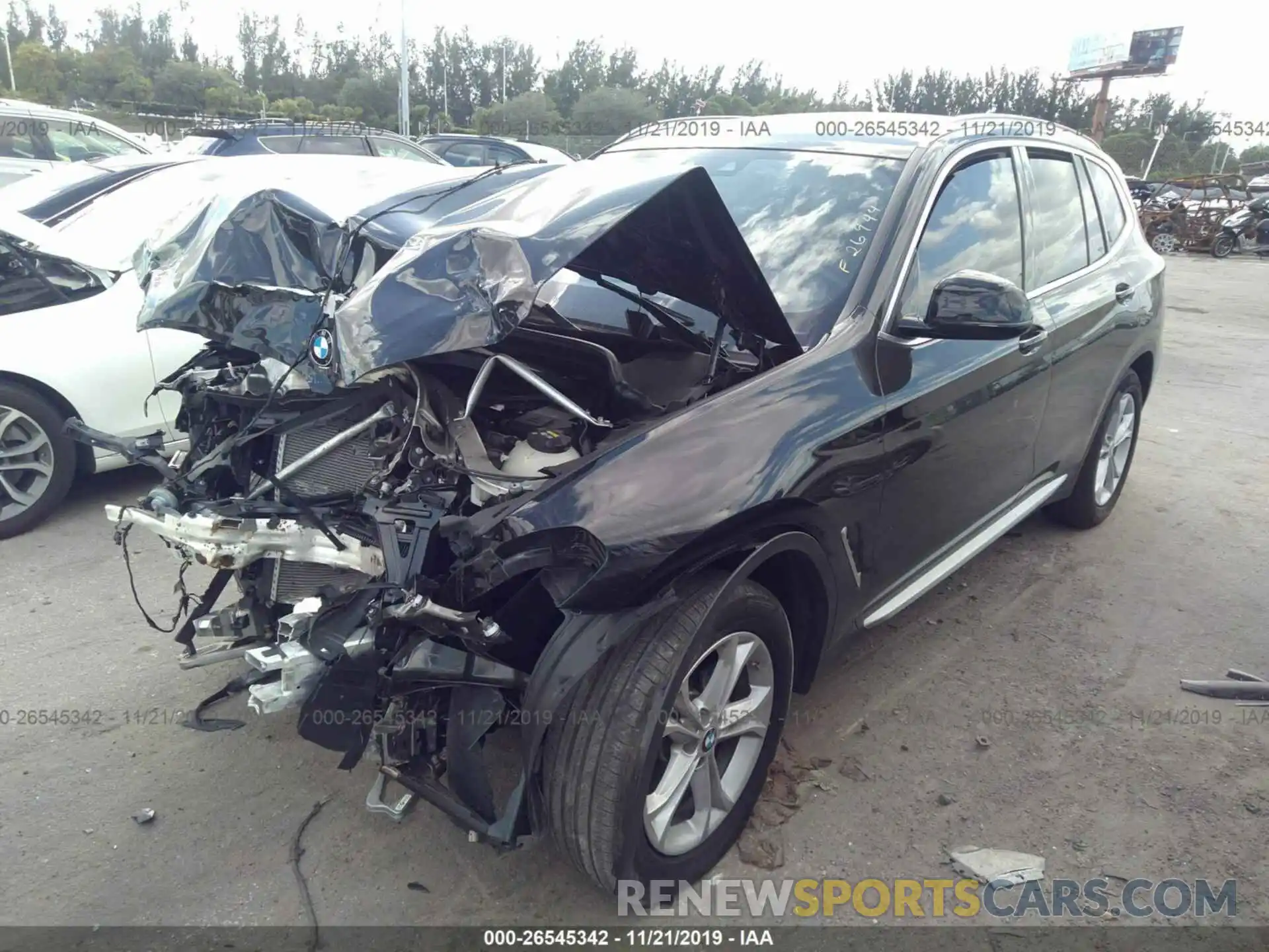 2 Photograph of a damaged car 5UXTR7C52KLF26944 BMW X3 2019