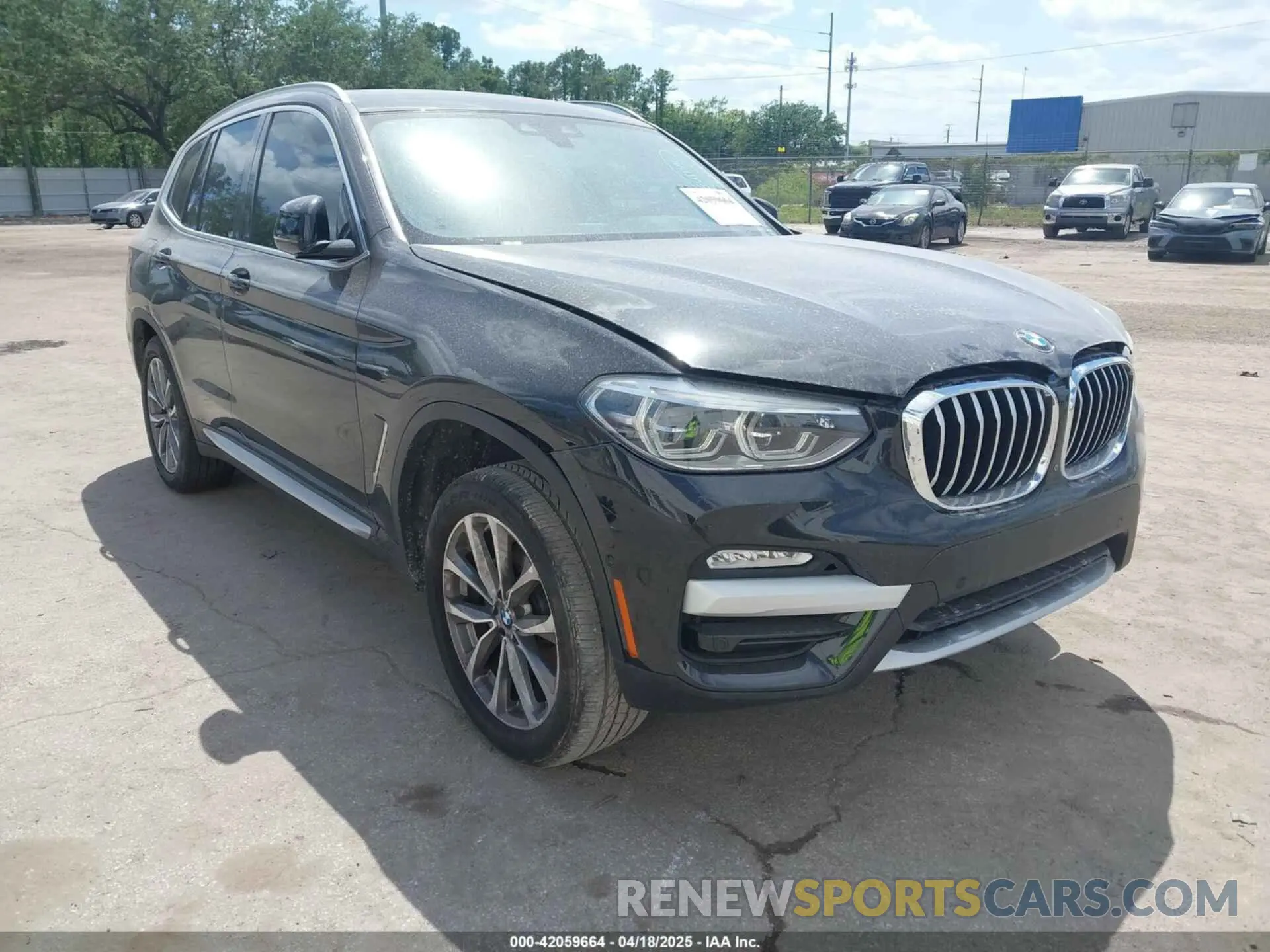 1 Photograph of a damaged car 5UXTR7C53KLR45382 BMW X3 2019