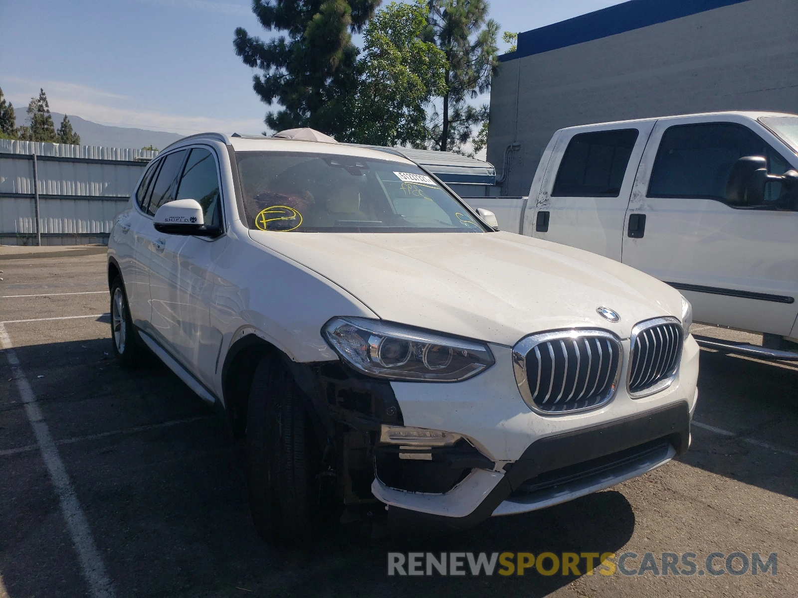 1 Photograph of a damaged car 5UXTR7C53KLR47357 BMW X3 2019