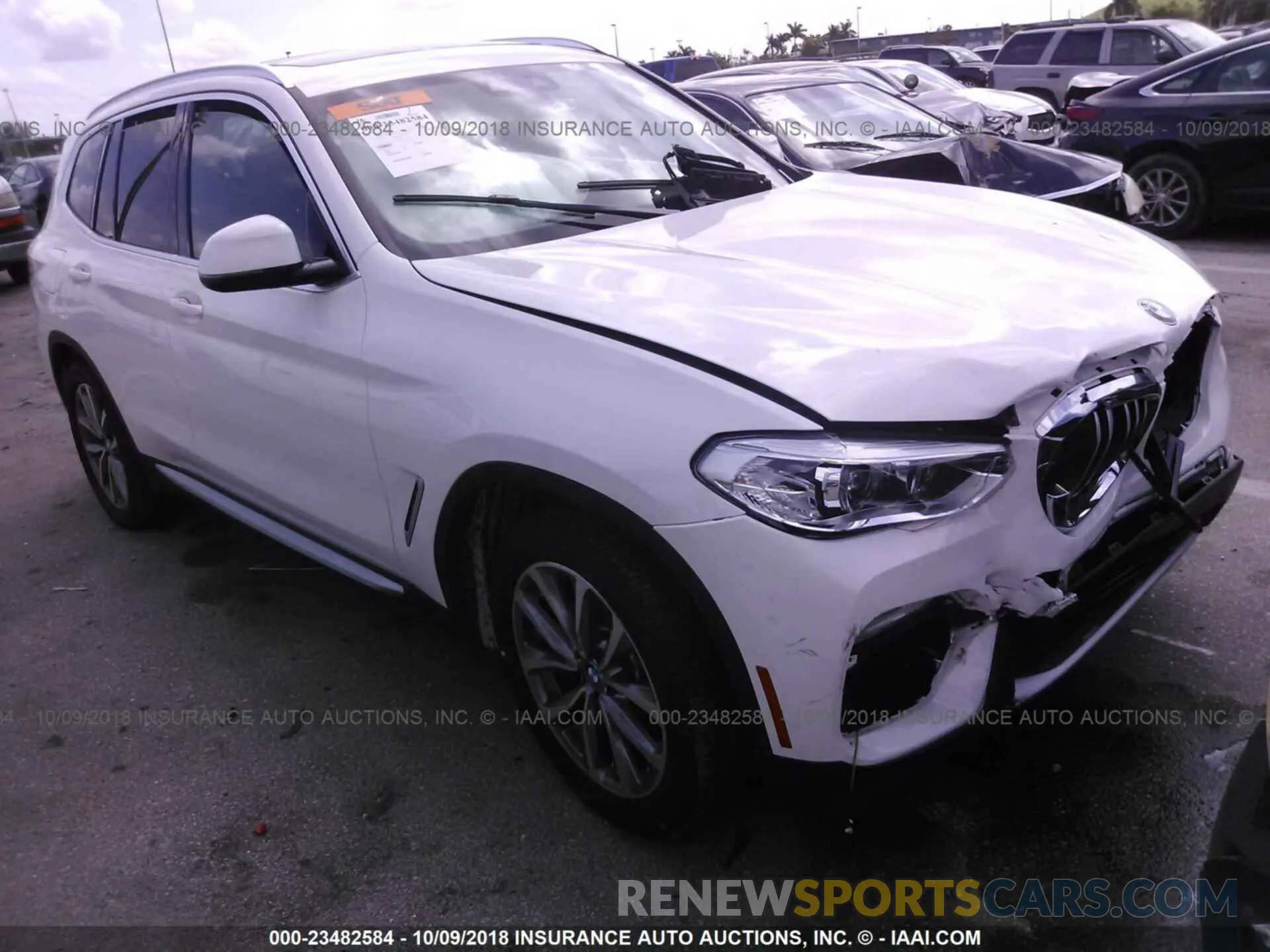 1 Photograph of a damaged car 5UXTR7C54KLA48431 Bmw X3 2019