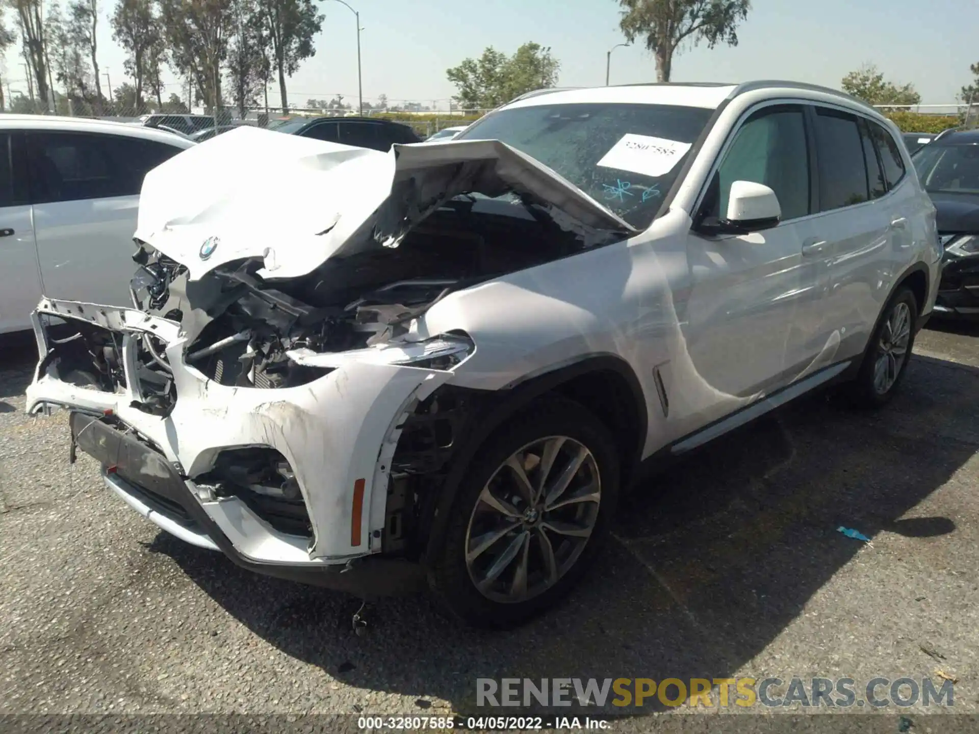 2 Photograph of a damaged car 5UXTR7C54KLE98659 BMW X3 2019