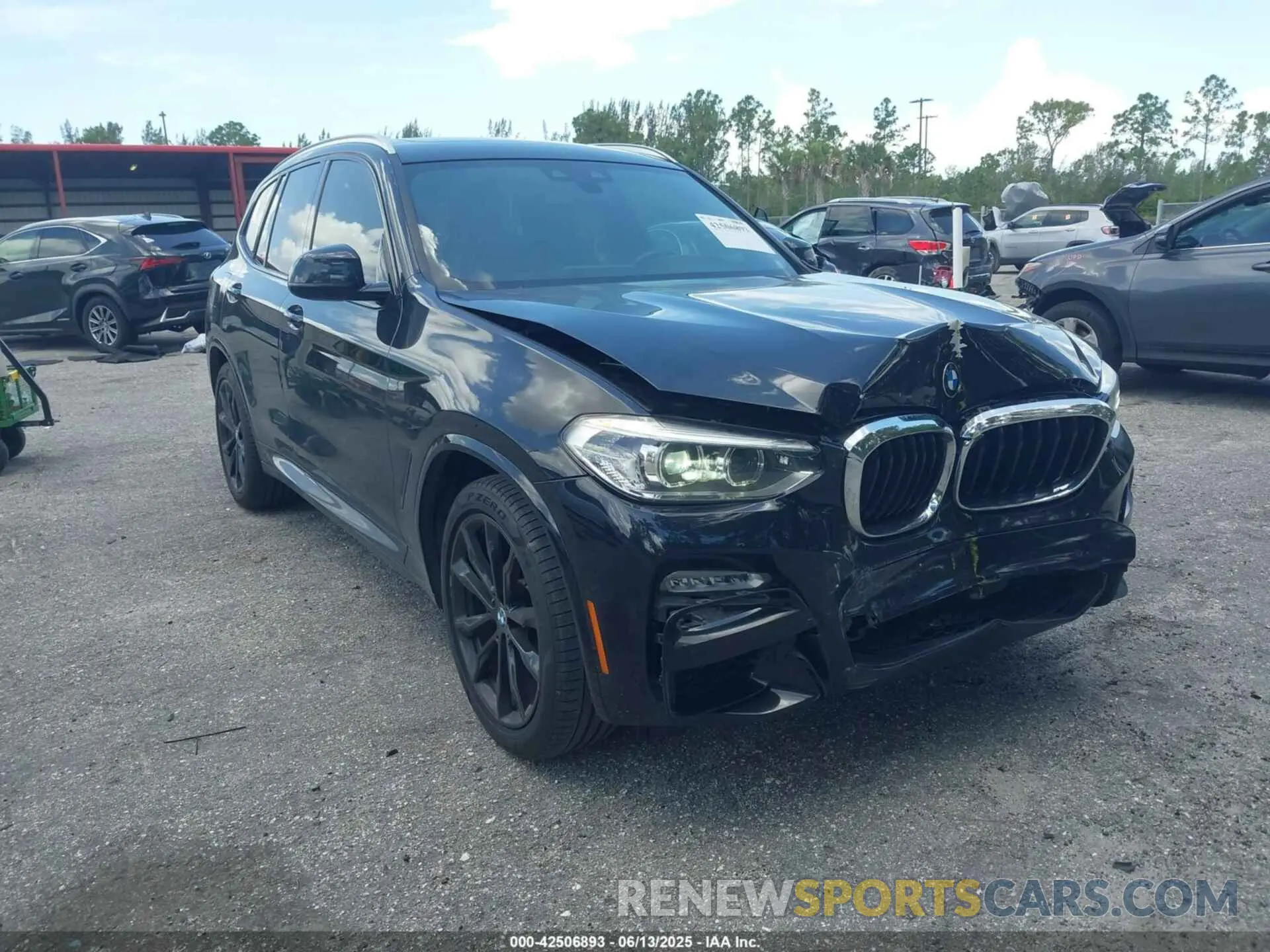 1 Photograph of a damaged car 5UXTR7C54KLF33863 BMW X3 2019