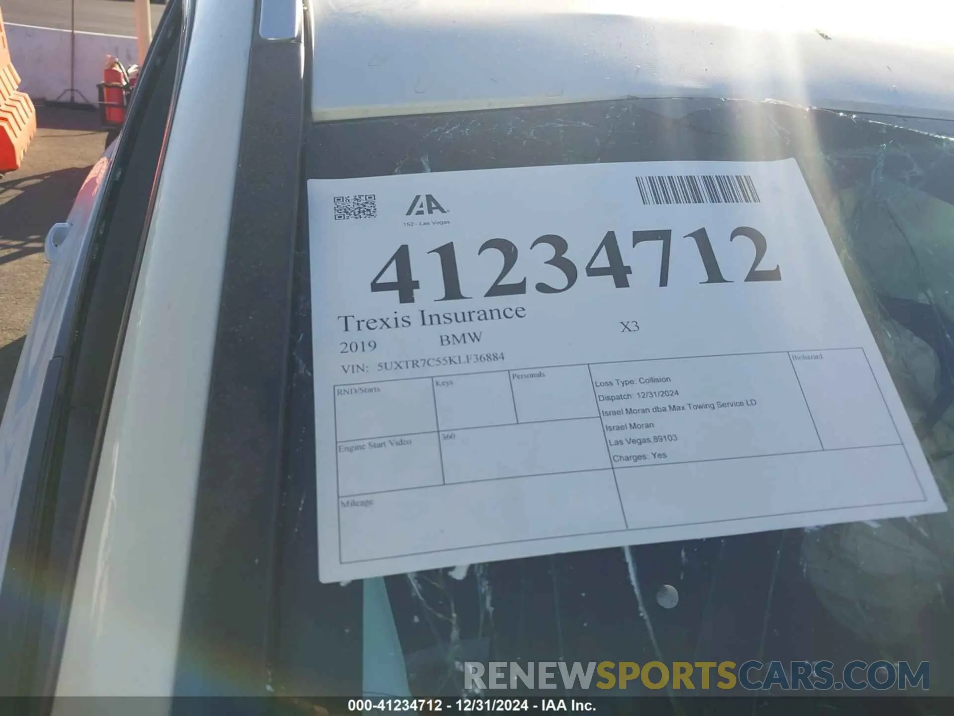 9 Photograph of a damaged car 5UXTR7C55KLF36884 BMW X3 2019