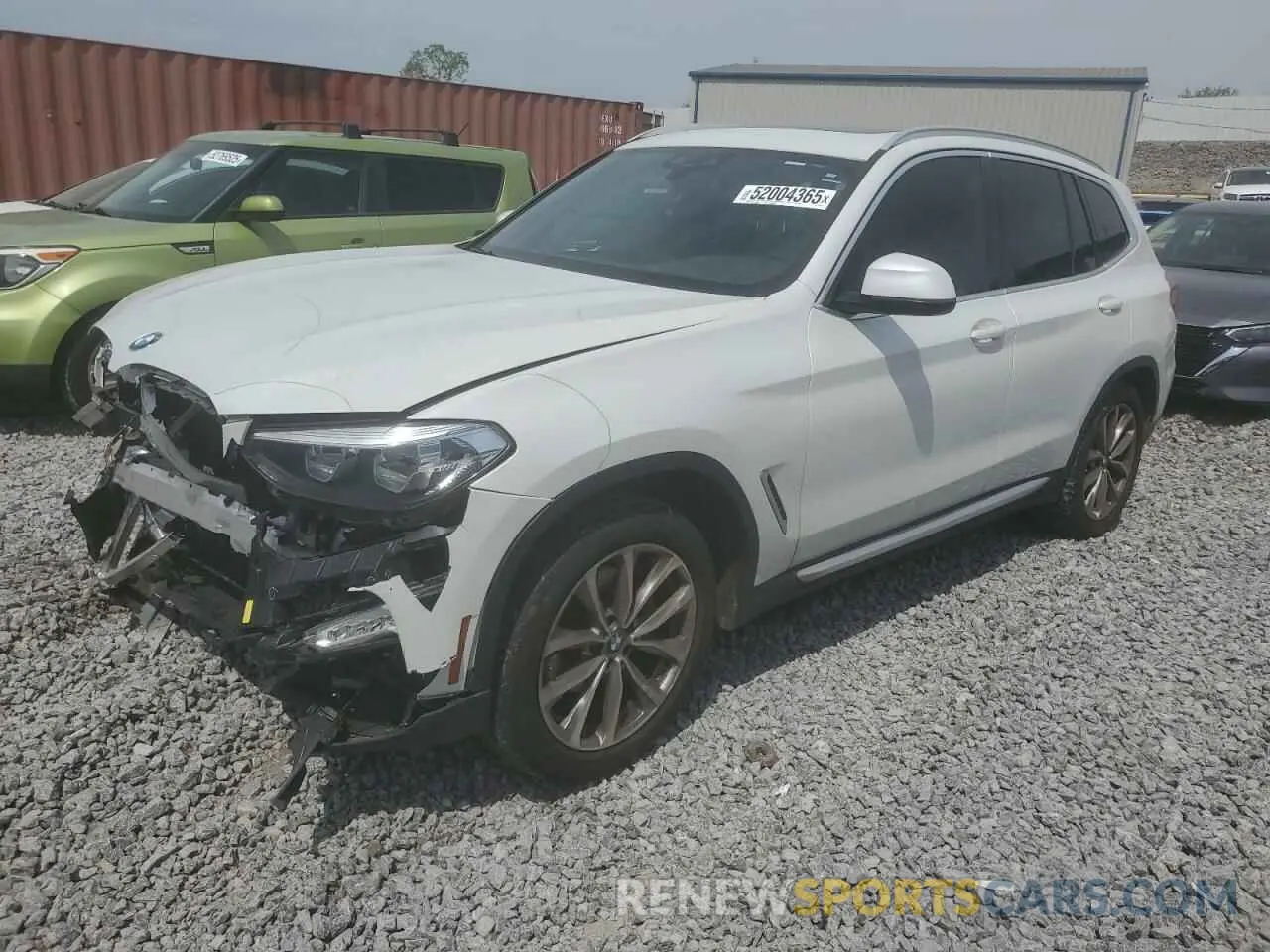 1 Photograph of a damaged car 5UXTR7C55KLR49045 BMW X3 2019