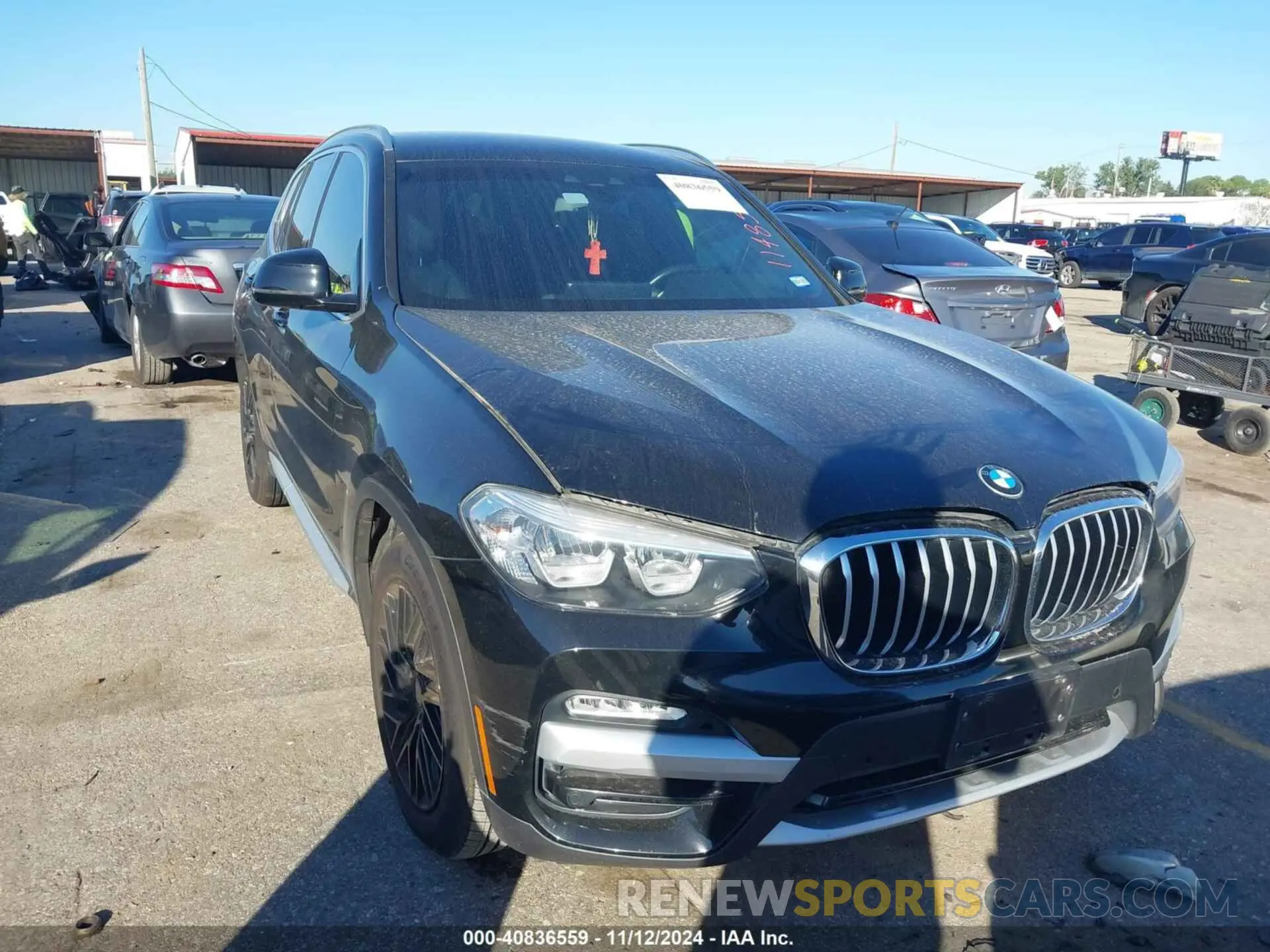 1 Photograph of a damaged car 5UXTR7C55KLR50793 BMW X3 2019