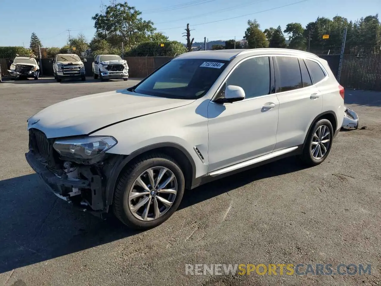 1 Photograph of a damaged car 5UXTR7C56KLE96167 BMW X3 2019