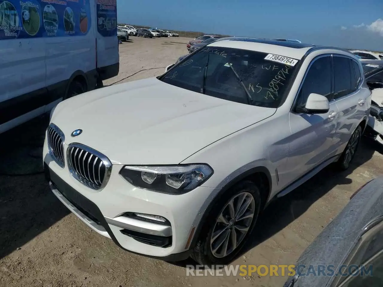 1 Photograph of a damaged car 5UXTR7C57KLF26177 BMW X3 2019