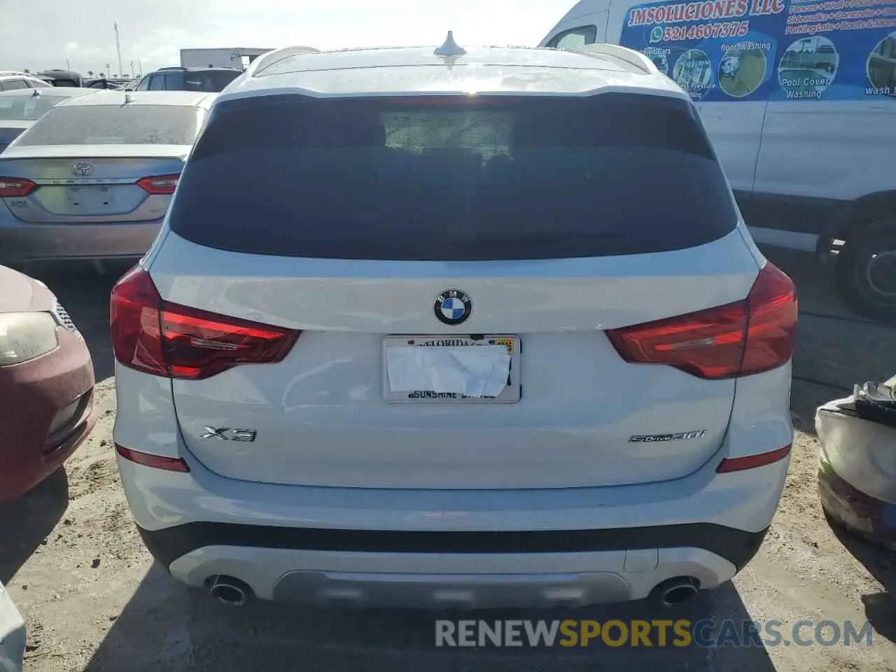 6 Photograph of a damaged car 5UXTR7C57KLF26177 BMW X3 2019