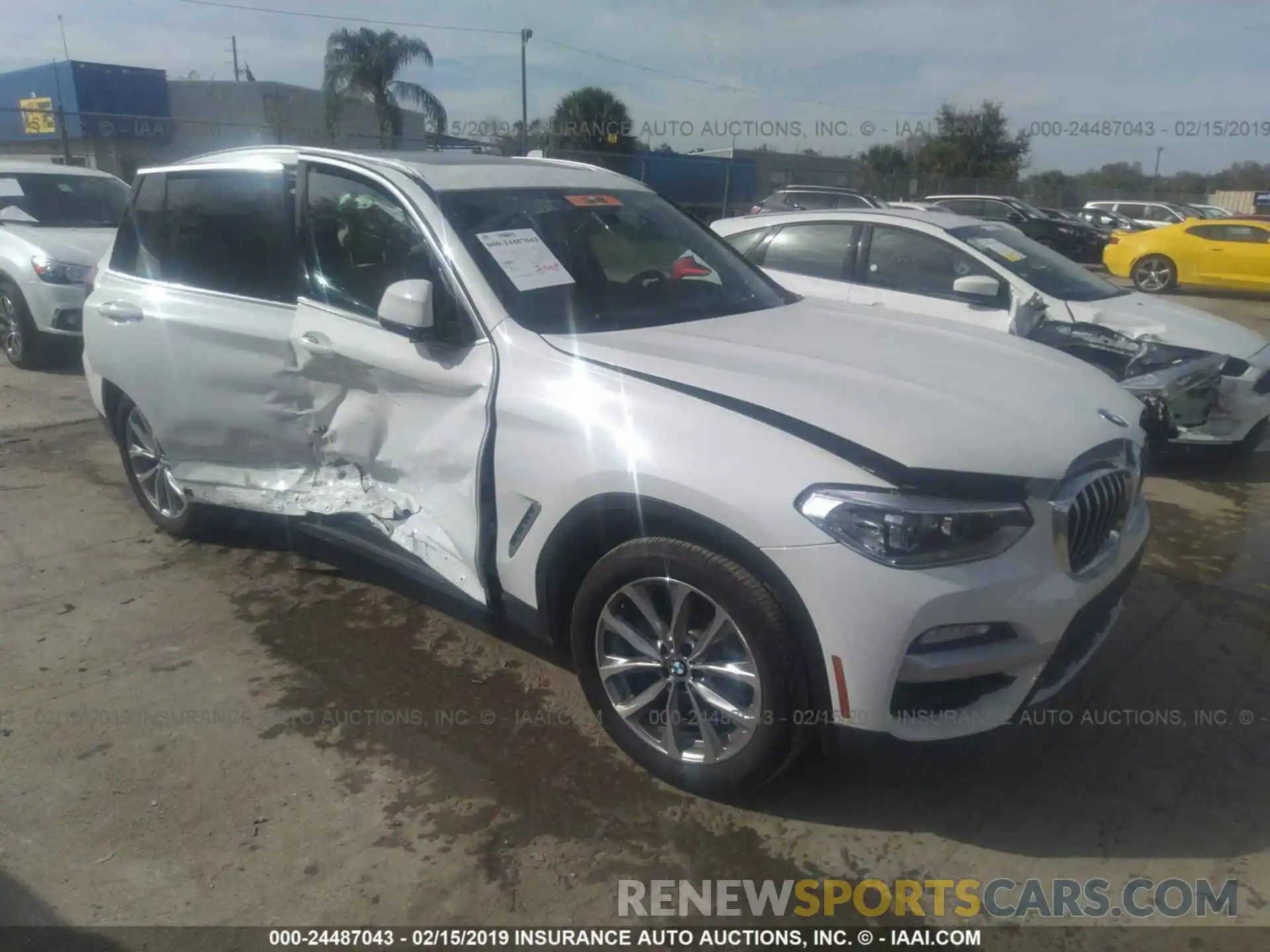 1 Photograph of a damaged car 5UXTR7C58KLA48626 BMW X3 2019