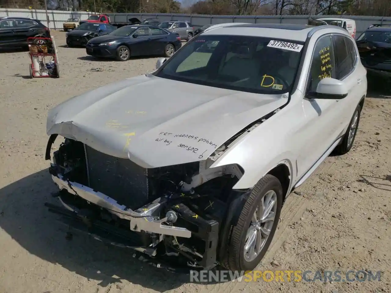 2 Photograph of a damaged car 5UXTR7C58KLE88927 BMW X3 2019