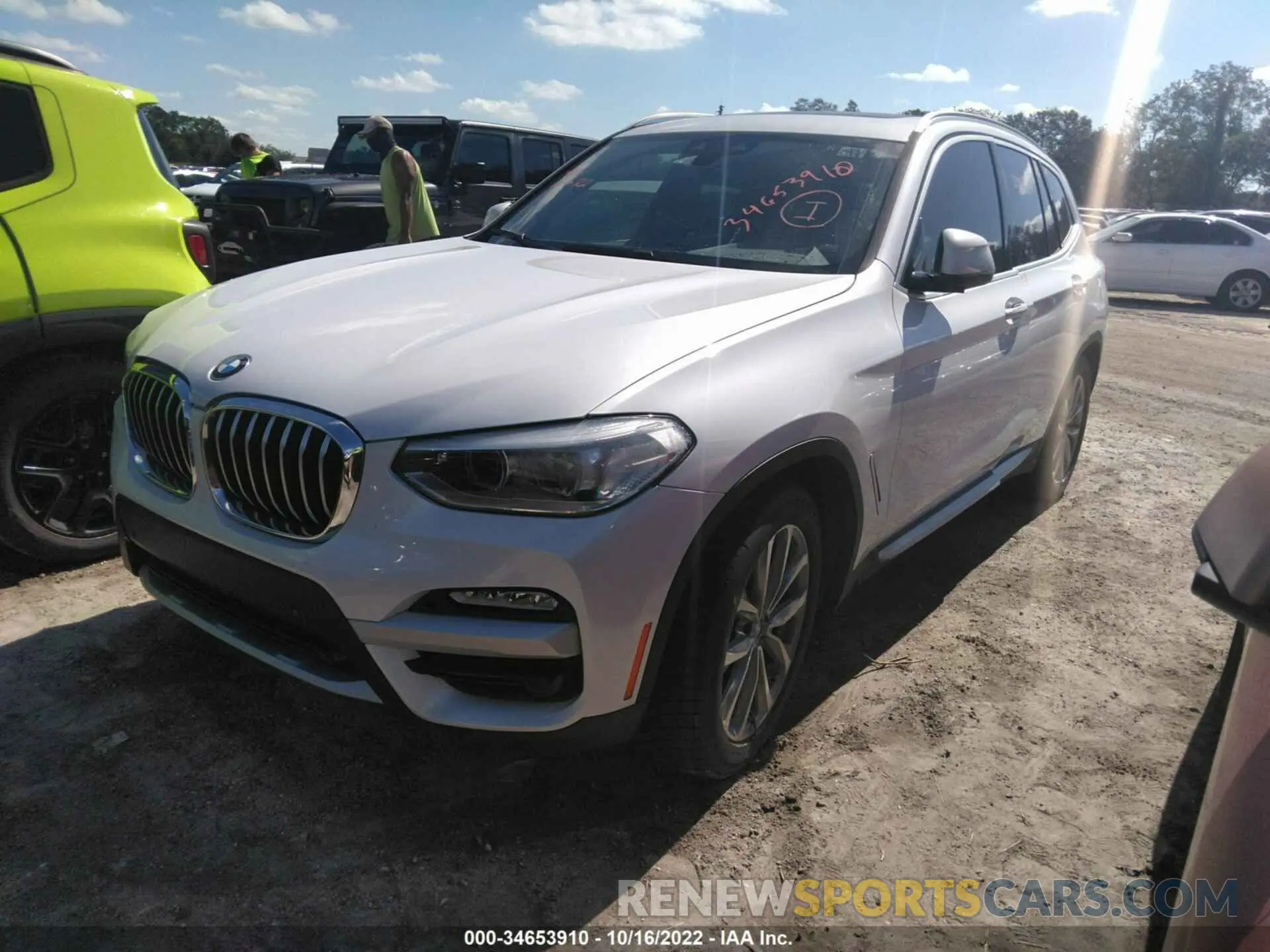 2 Photograph of a damaged car 5UXTR7C58KLE96543 BMW X3 2019