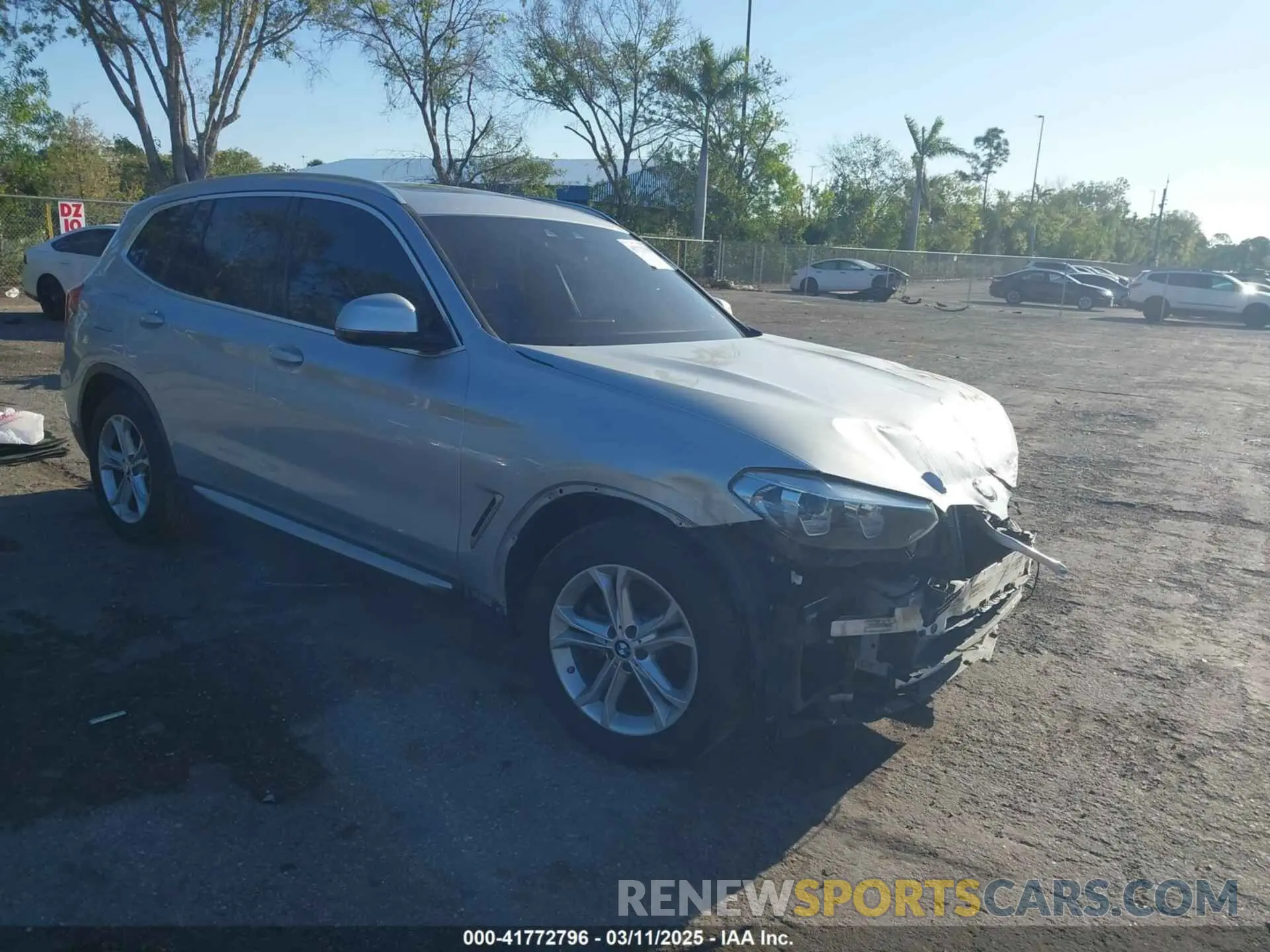 1 Photograph of a damaged car 5UXTR7C58KLF26673 BMW X3 2019