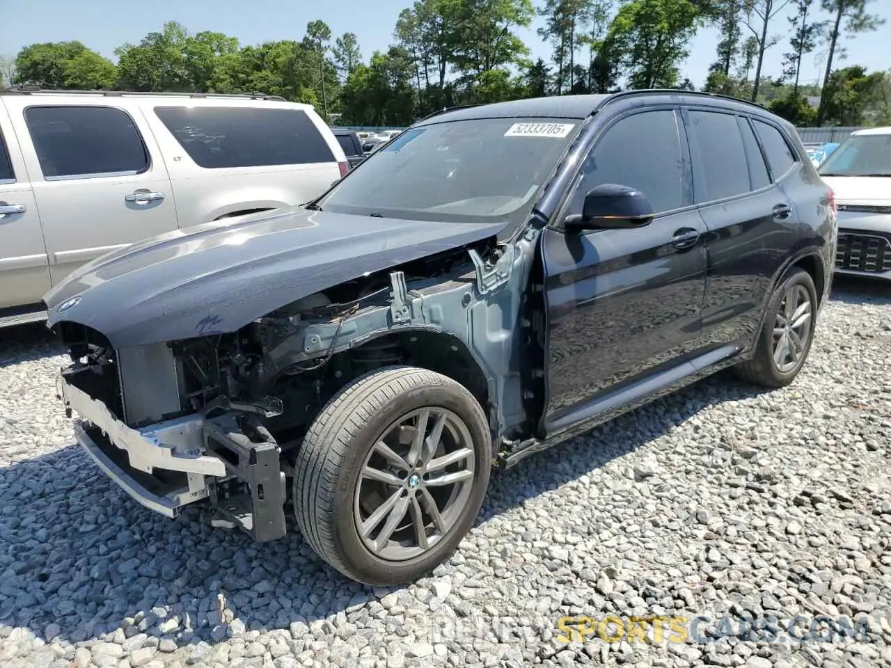 1 Photograph of a damaged car 5UXTR7C58KLF34210 BMW X3 2019