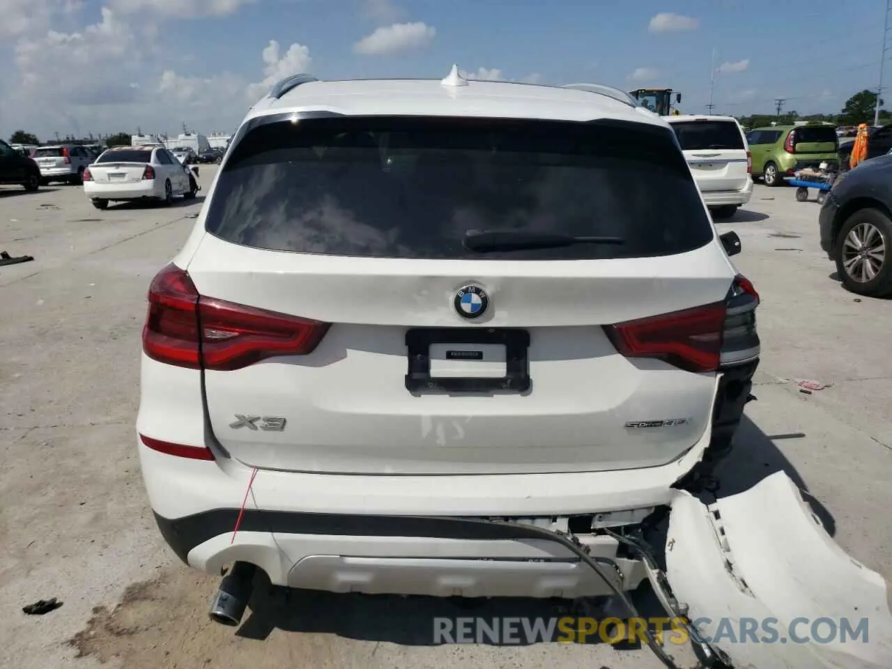 6 Photograph of a damaged car 5UXTR7C58KLF35017 BMW X3 2019