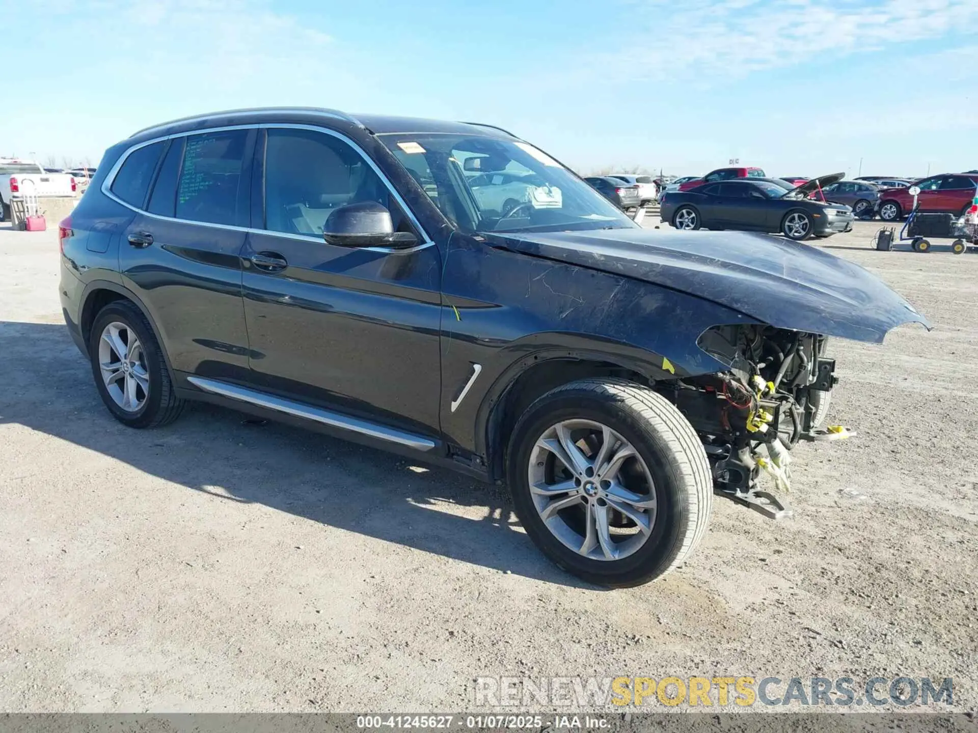 1 Photograph of a damaged car 5UXTR7C58KLF37088 BMW X3 2019