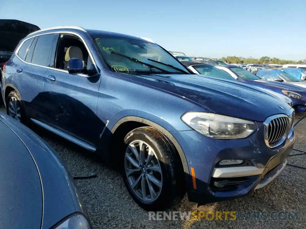 1 Photograph of a damaged car 5UXTR7C58KLF37737 BMW X3 2019