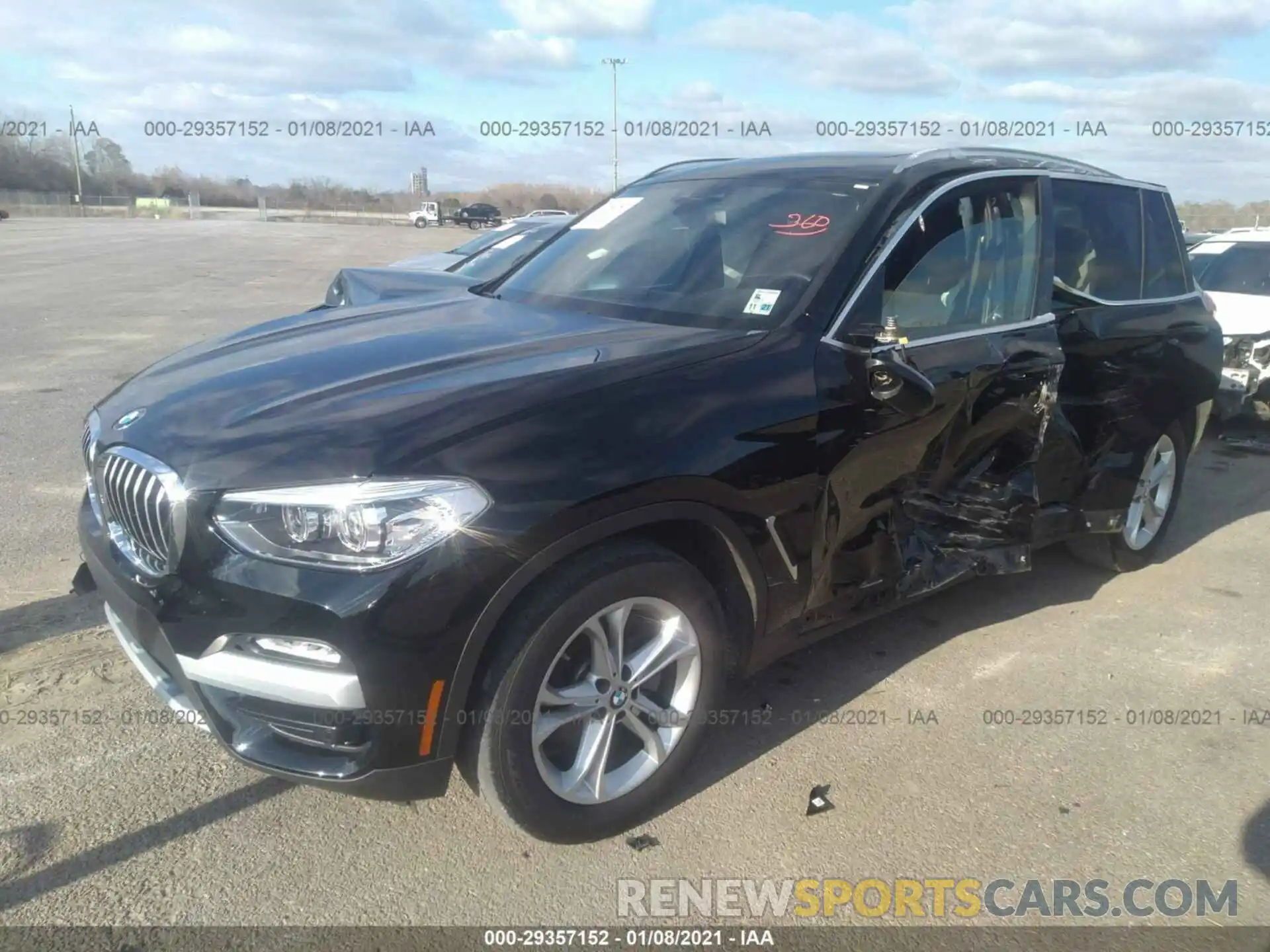 2 Photograph of a damaged car 5UXTR7C58KLR49864 BMW X3 2019