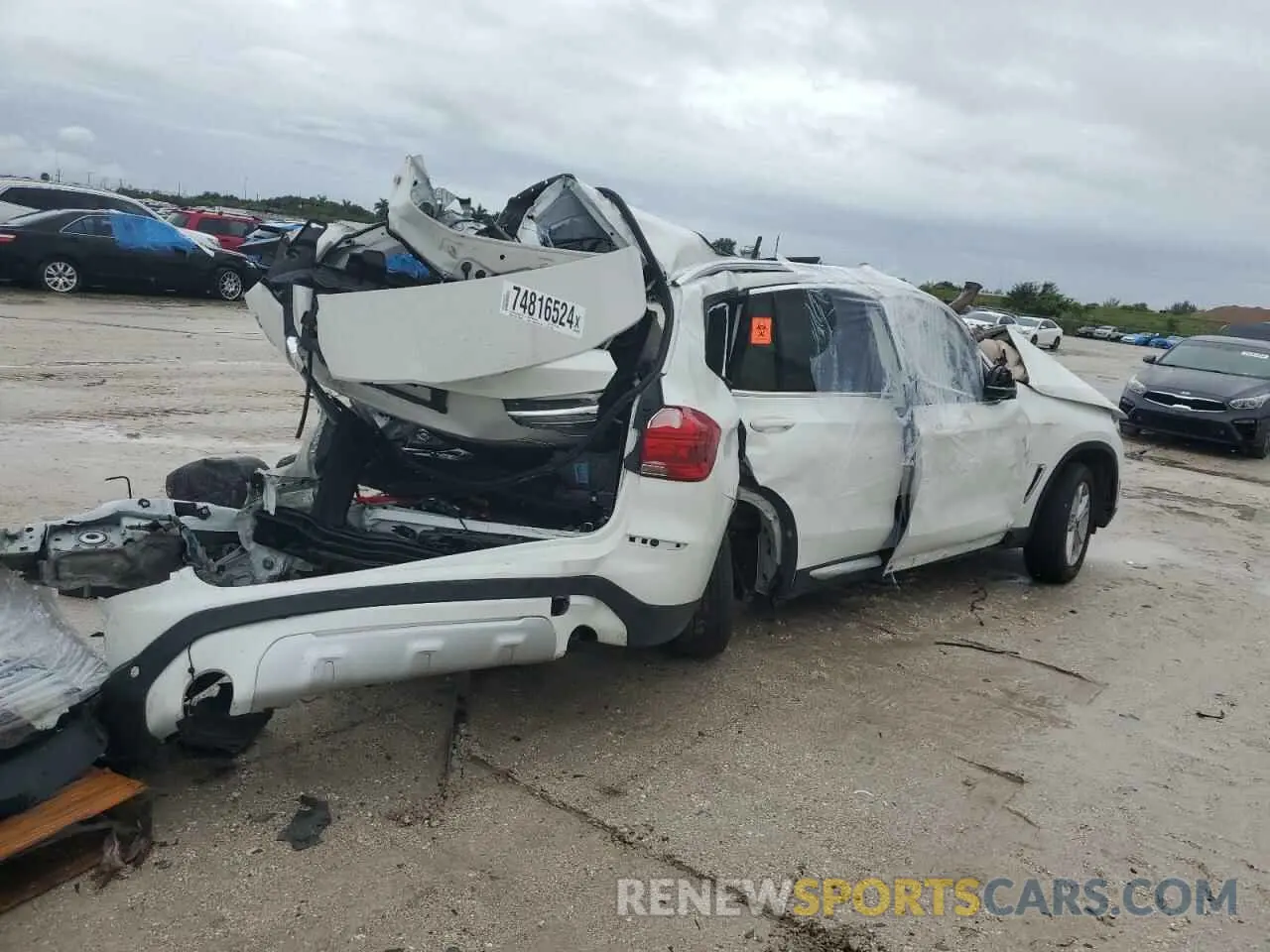 3 Photograph of a damaged car 5UXTR7C59KLF23569 BMW X3 2019