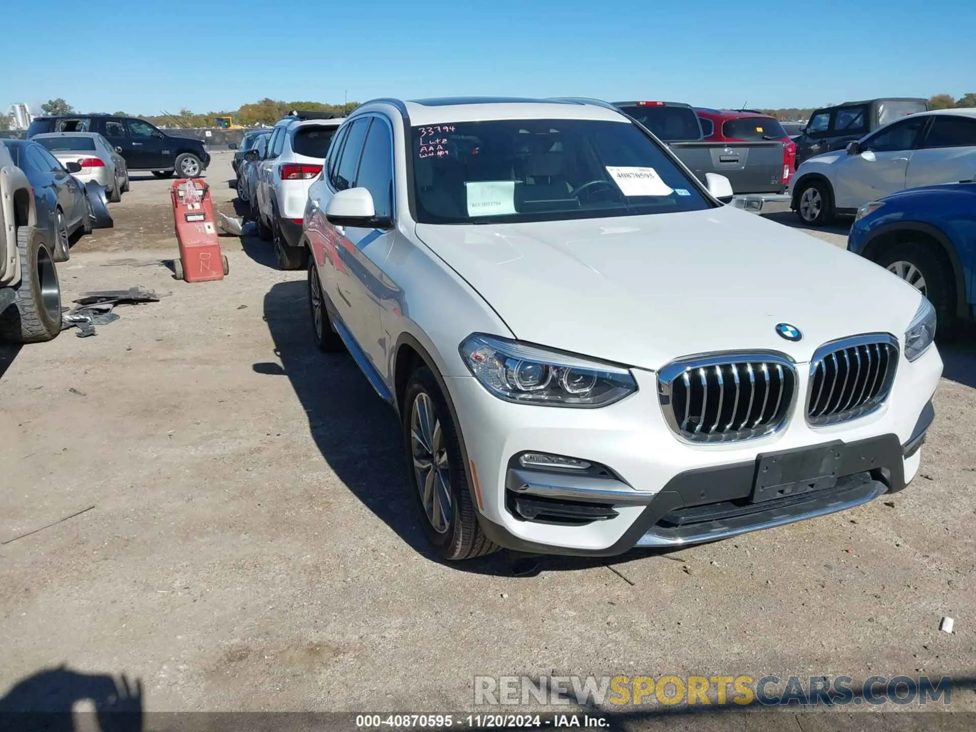 1 Photograph of a damaged car 5UXTR7C59KLF30814 BMW X3 2019
