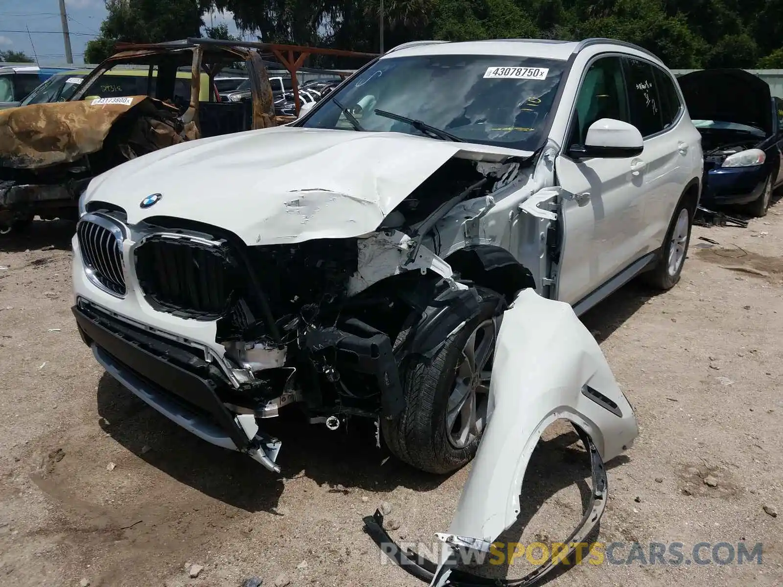 2 Photograph of a damaged car 5UXTR7C59KLR44530 BMW X3 2019