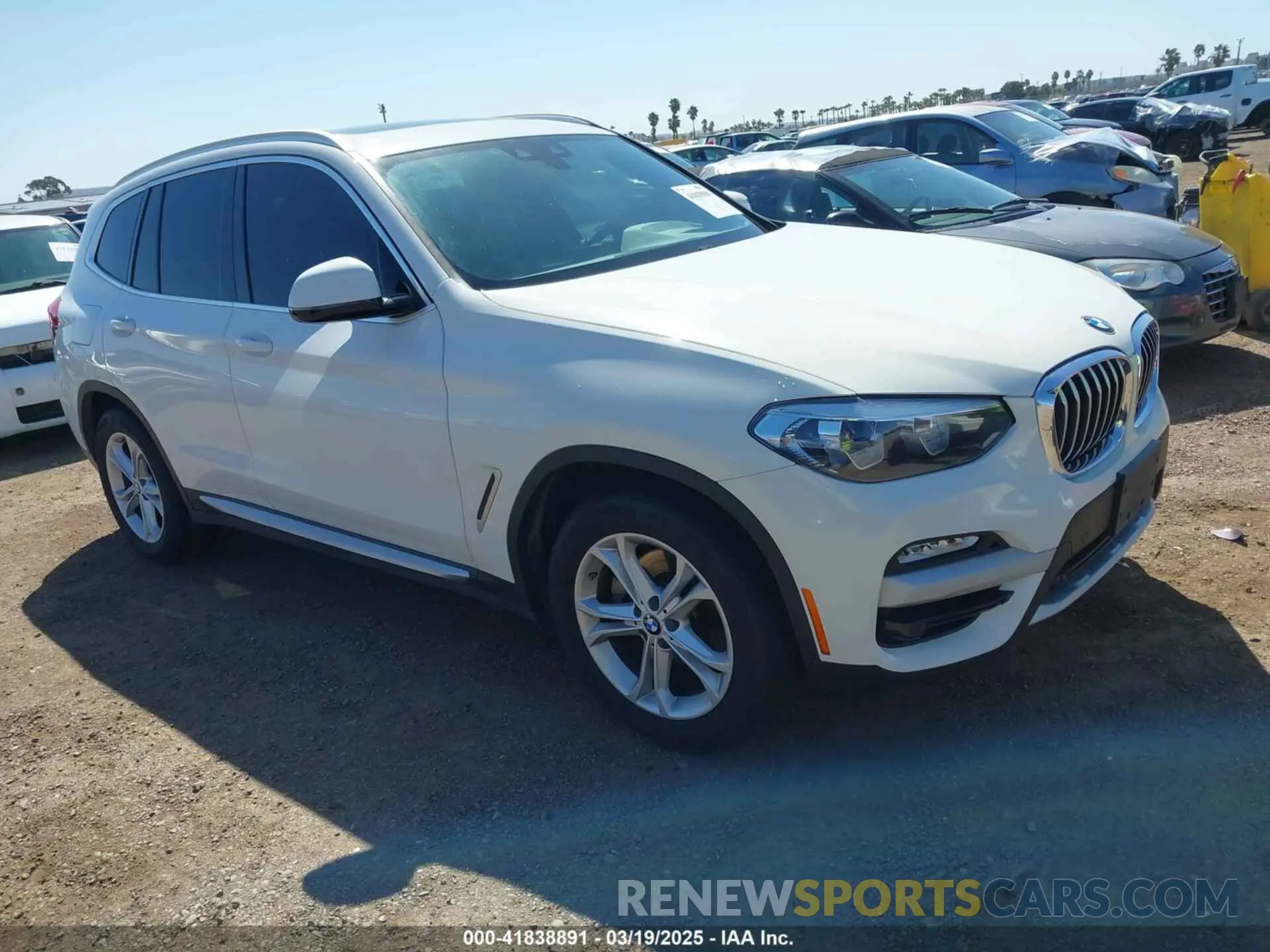 1 Photograph of a damaged car 5UXTR7C59KLR44964 BMW X3 2019