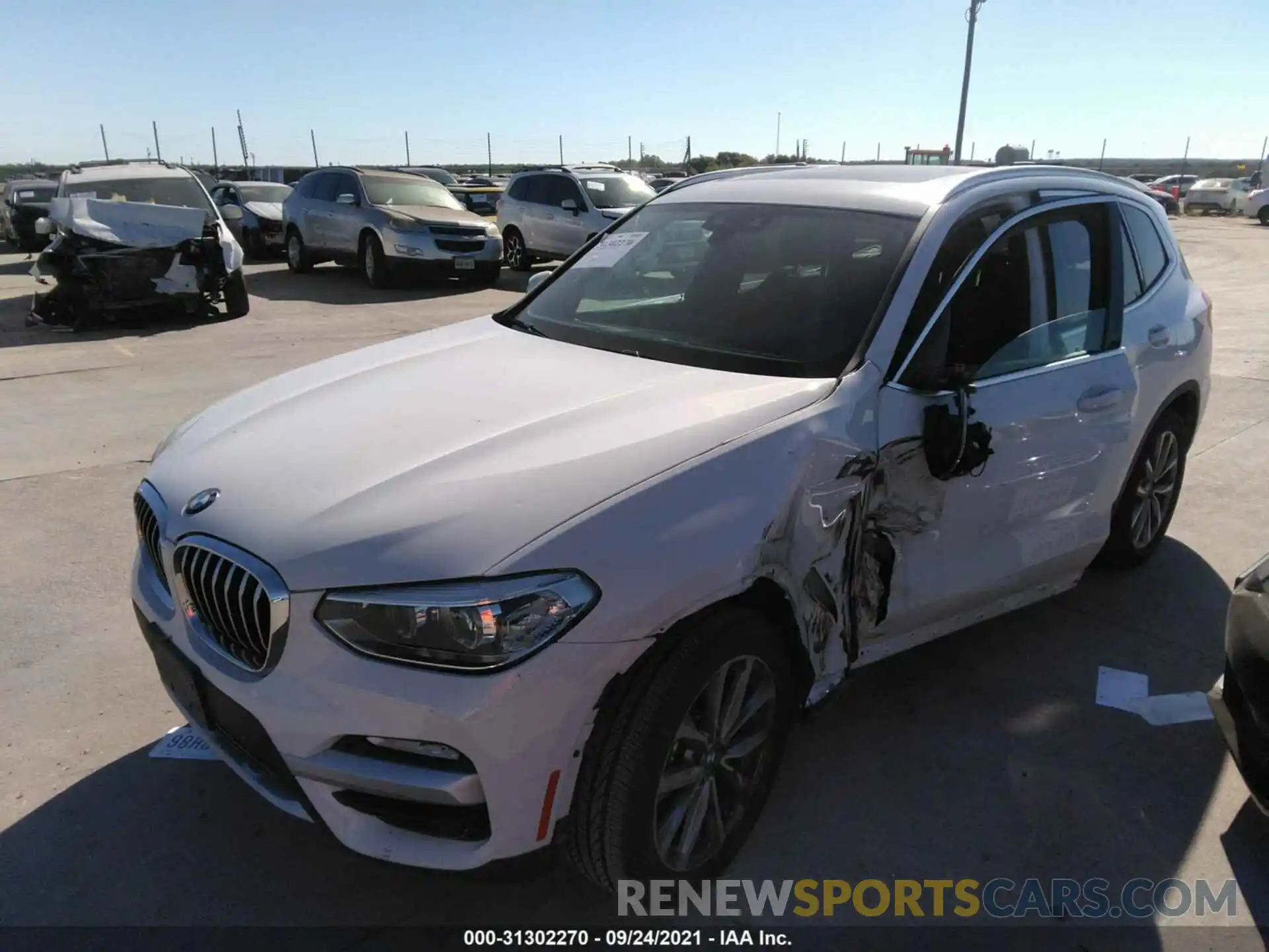 2 Photograph of a damaged car 5UXTR7C59KLR50148 BMW X3 2019