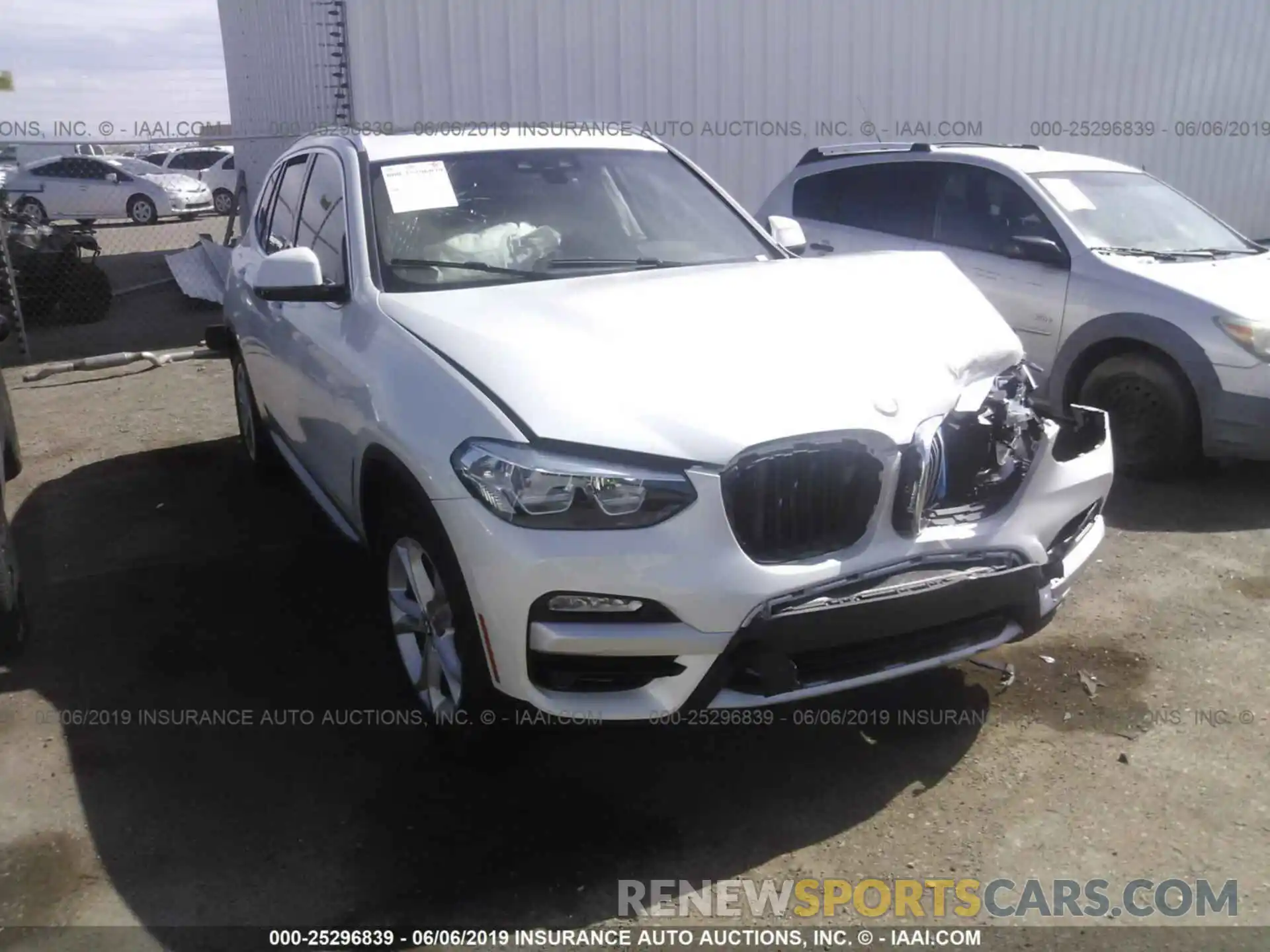 1 Photograph of a damaged car 5UXTR7C5XKLE93949 BMW X3 2019