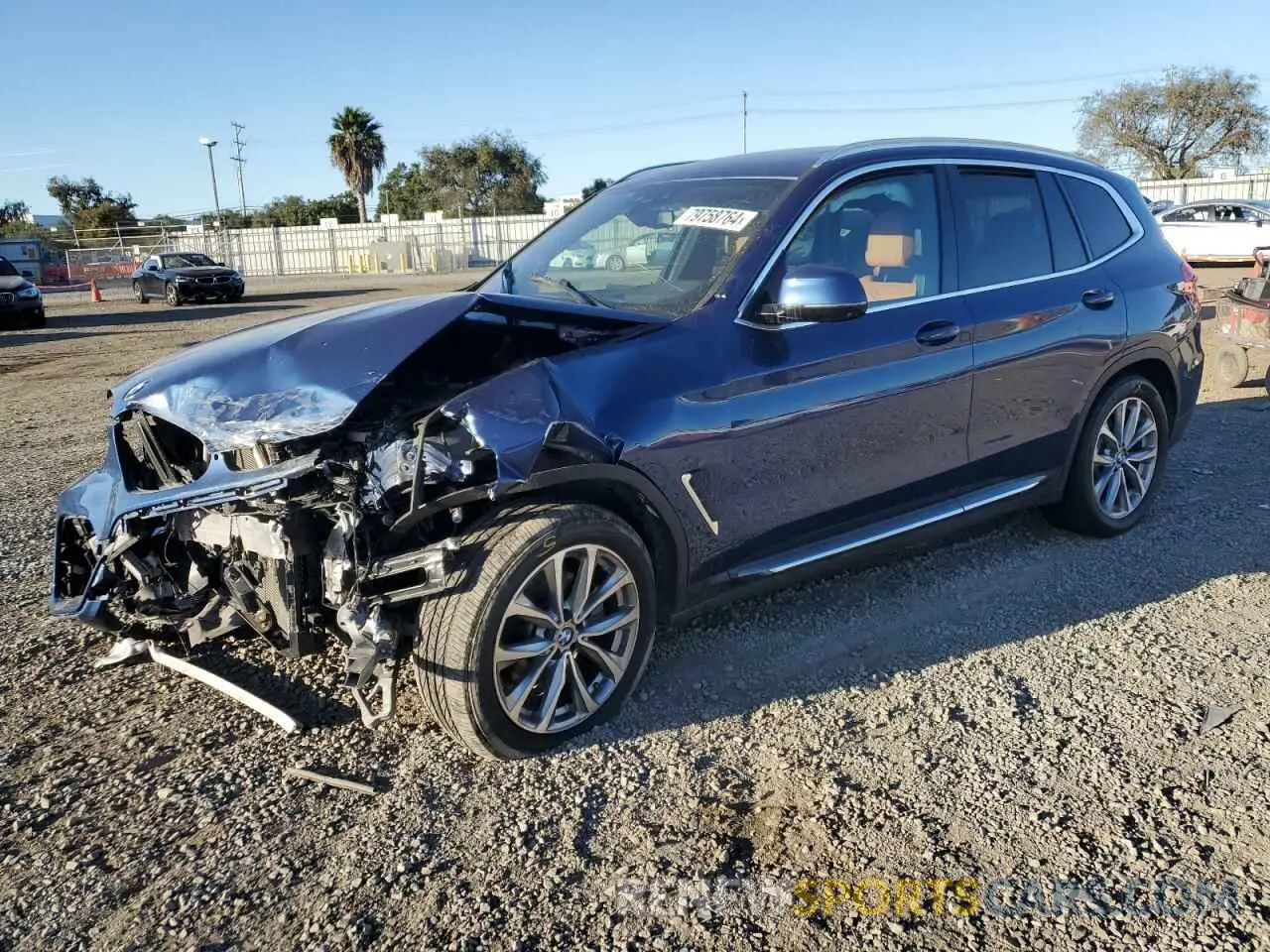 1 Photograph of a damaged car 5UXTR7C5XKLF23774 BMW X3 2019