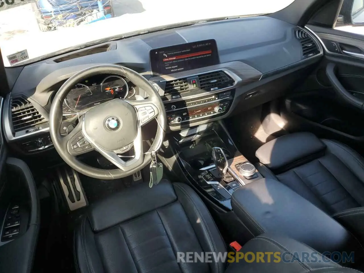 8 Photograph of a damaged car 5UXTR7C5XKLF23998 BMW X3 2019