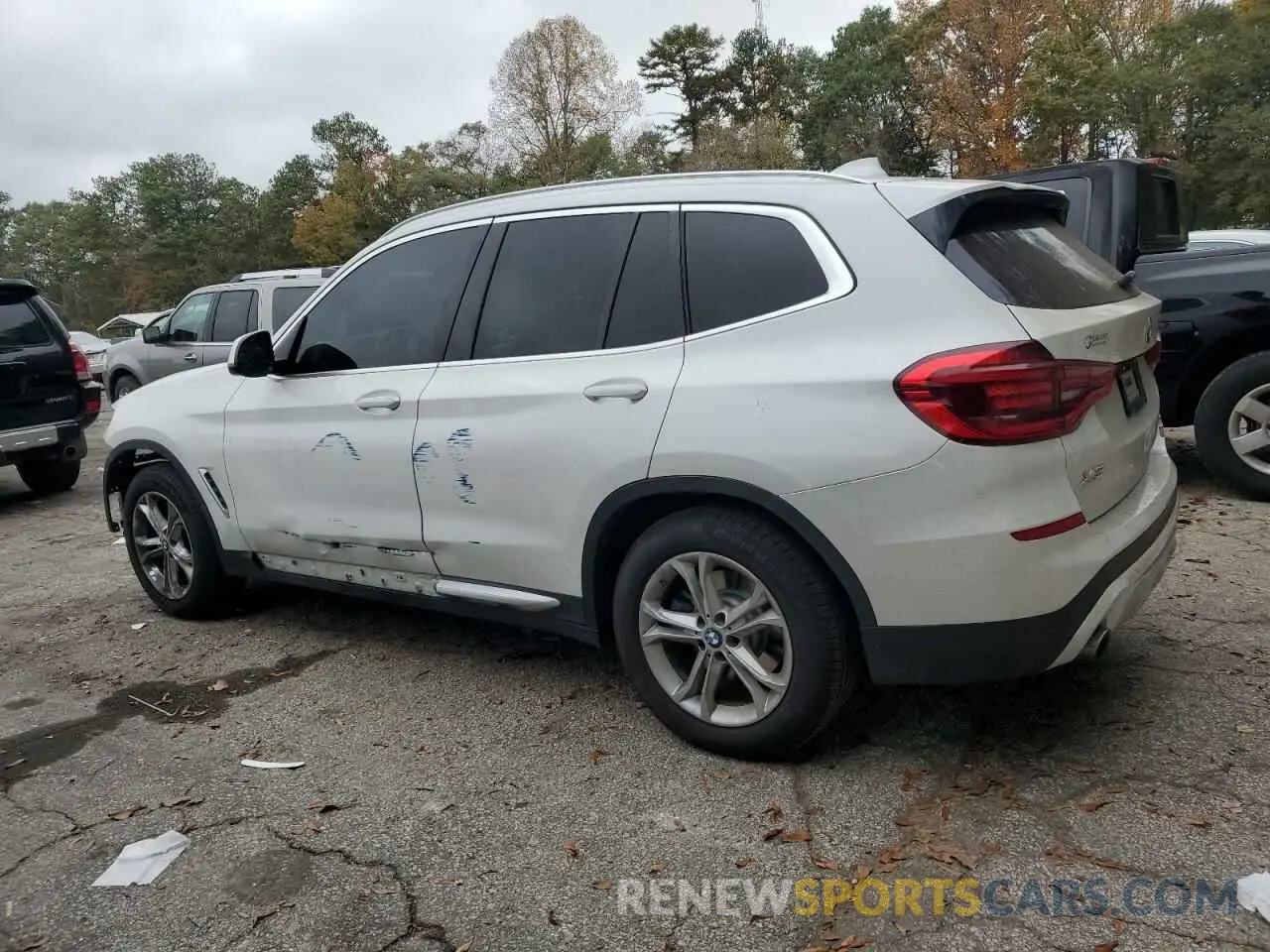 2 Photograph of a damaged car 5UXTR7C5XKLF36315 BMW X3 2019