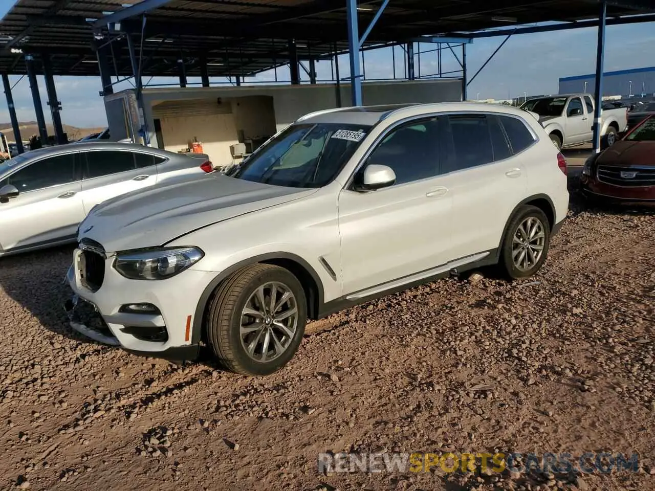1 Photograph of a damaged car 5UXTR7C5XKLR45928 BMW X3 2019