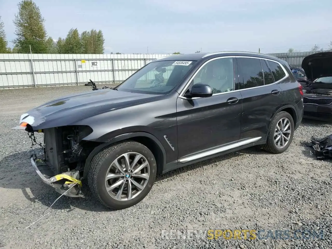 1 Photograph of a damaged car 5UXTR9C50KLP90236 BMW X3 2019
