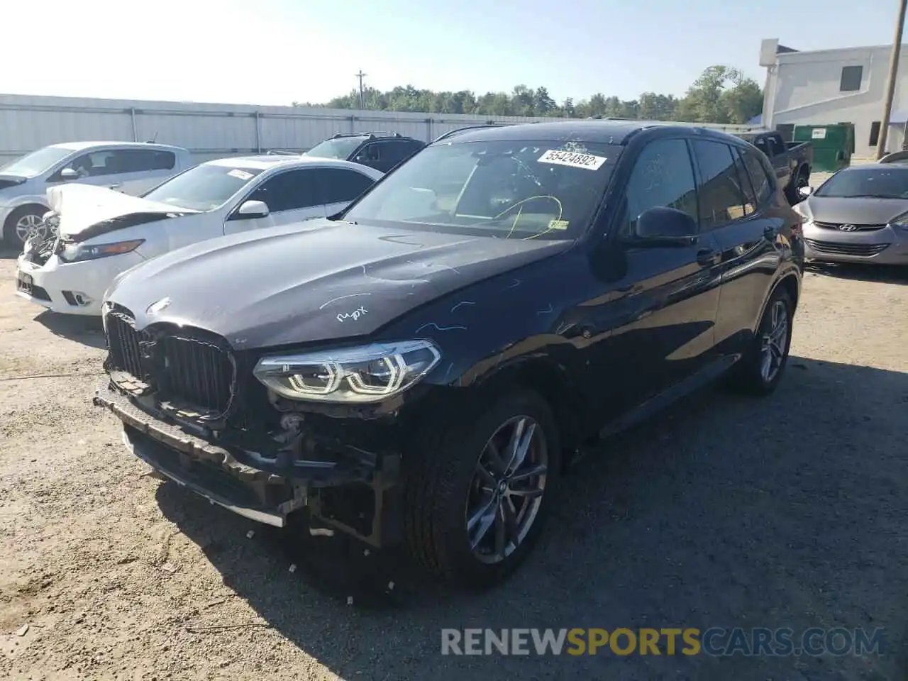 2 Photograph of a damaged car 5UXTR9C50KLR06793 BMW X3 2019