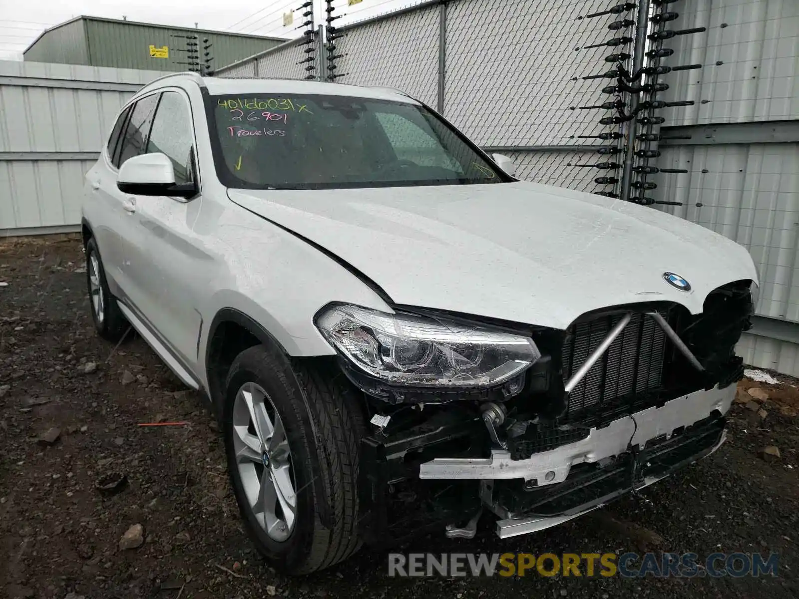 1 Photograph of a damaged car 5UXTR9C50KLR10469 BMW X3 2019