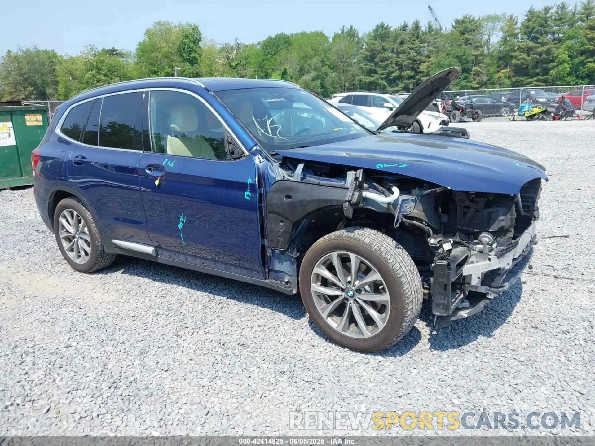 1 Photograph of a damaged car 5UXTR9C51KLD92259 BMW X3 2019