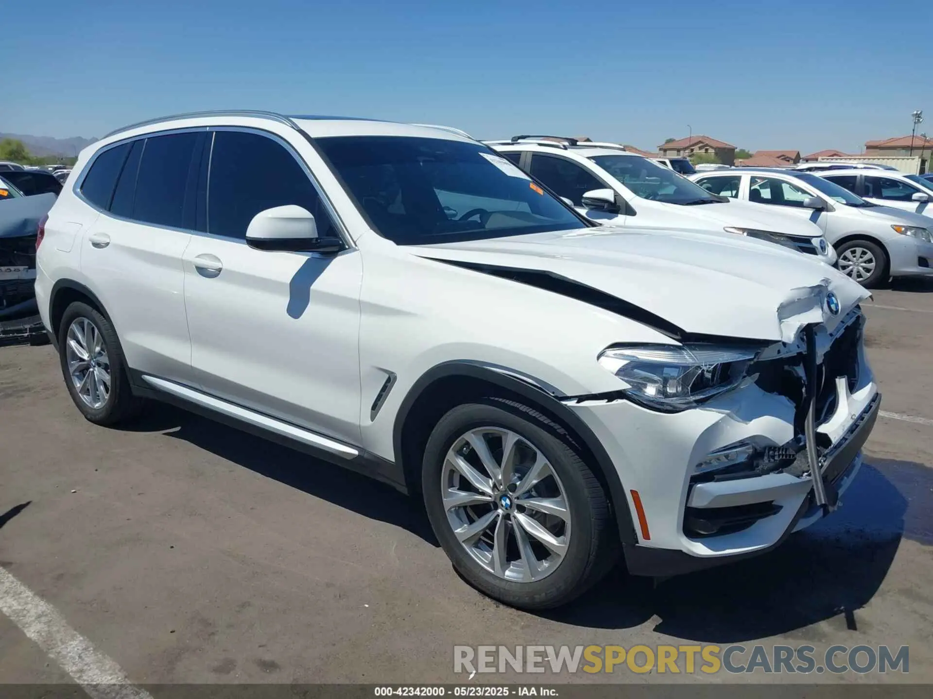 1 Photograph of a damaged car 5UXTR9C52KLE13877 BMW X3 2019