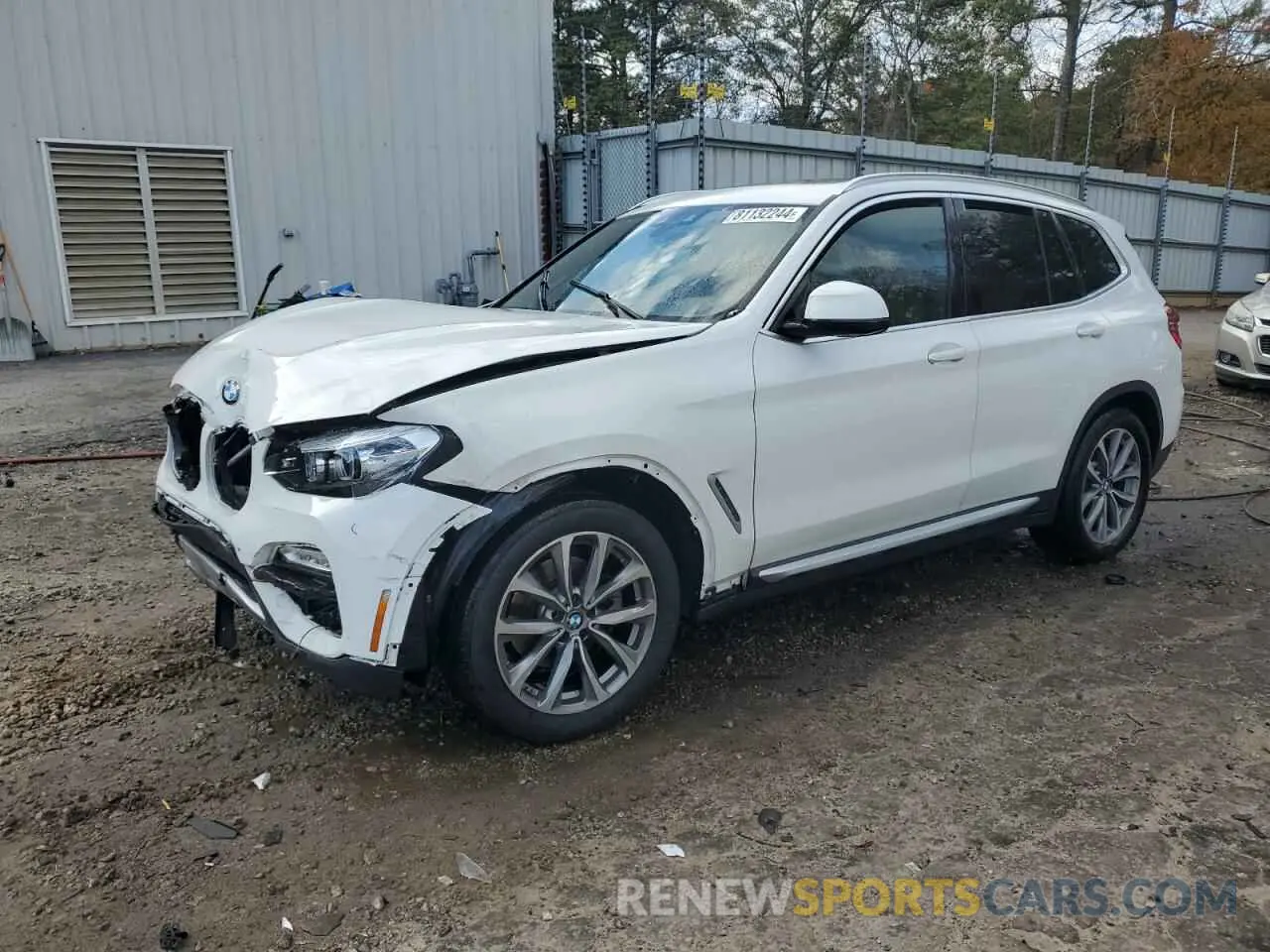 1 Photograph of a damaged car 5UXTR9C52KLE17606 BMW X3 2019