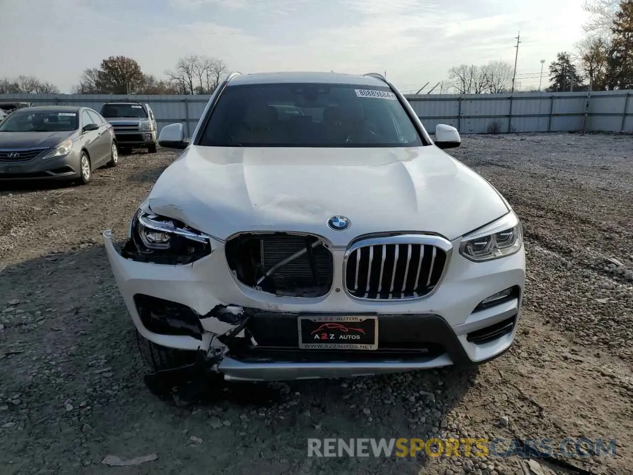 5 Photograph of a damaged car 5UXTR9C52KLP87600 BMW X3 2019