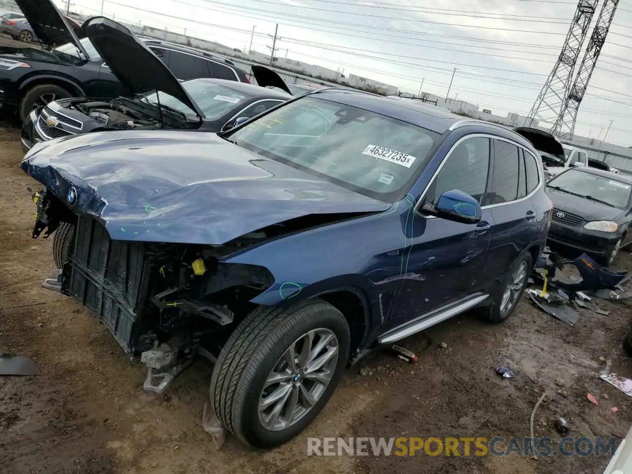 1 Photograph of a damaged car 5UXTR9C52KLP96443 BMW X3 2019