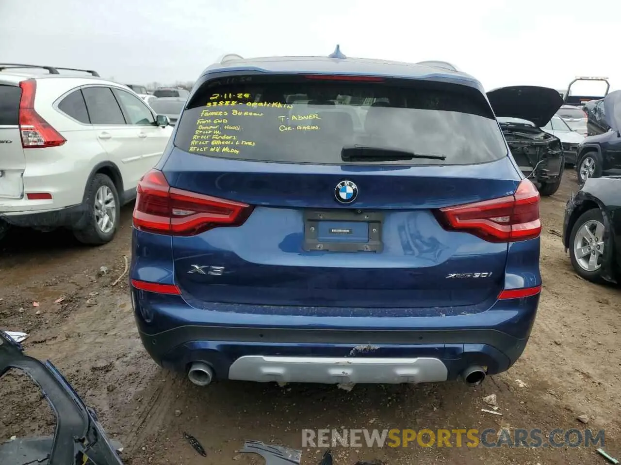 6 Photograph of a damaged car 5UXTR9C52KLP96443 BMW X3 2019