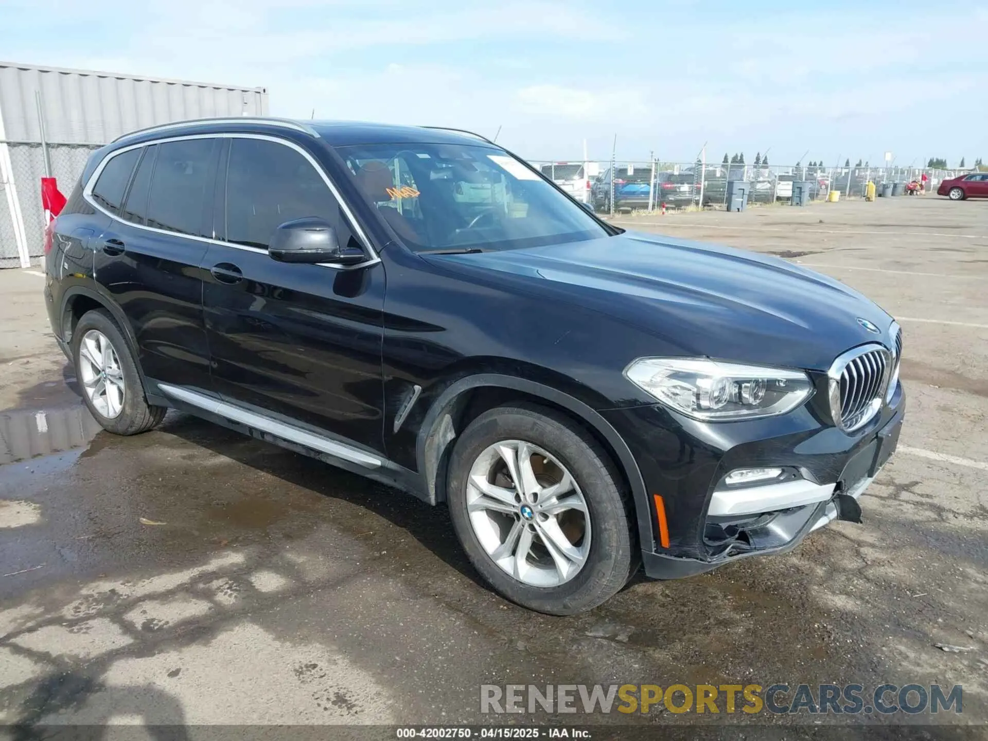 1 Photograph of a damaged car 5UXTR9C52KLR11316 BMW X3 2019