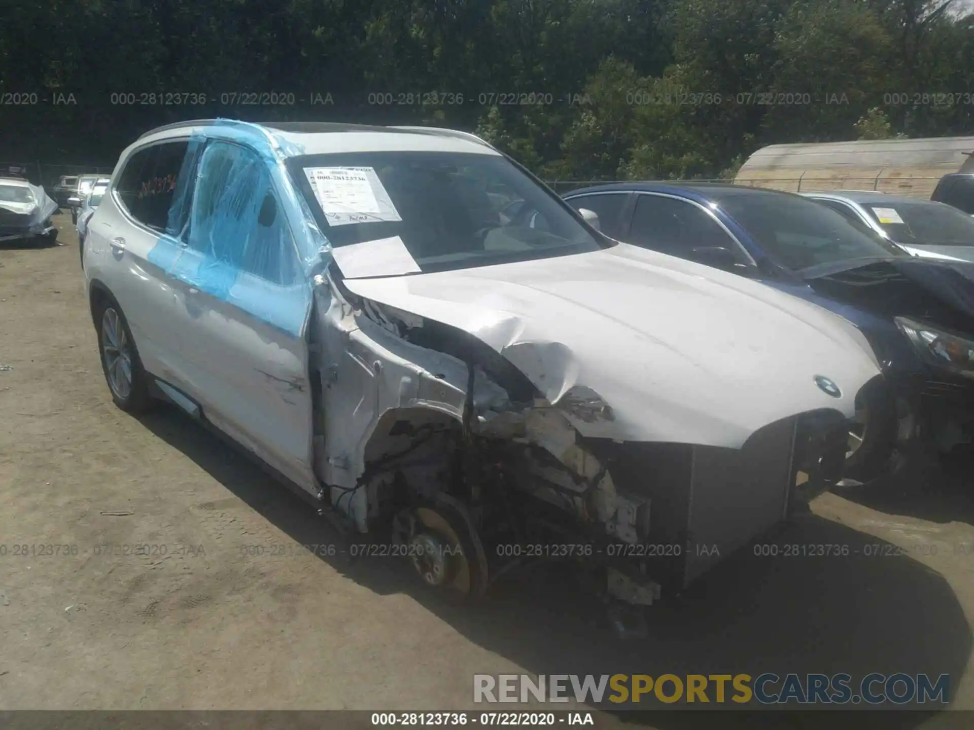 1 Photograph of a damaged car 5UXTR9C53KLE20756 BMW X3 2019