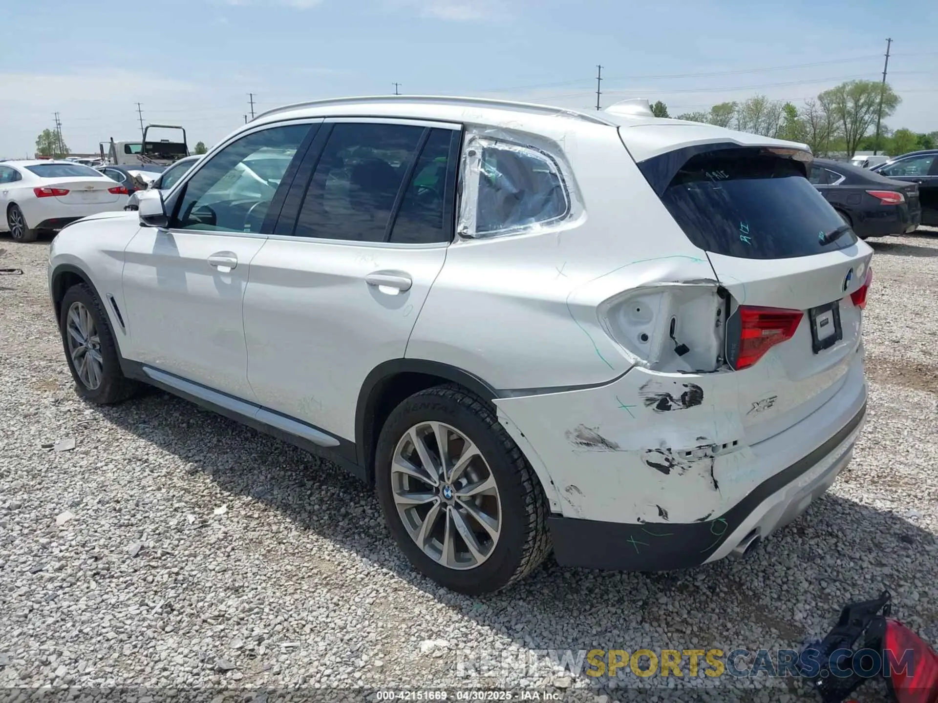 3 Photograph of a damaged car 5UXTR9C54KLP92216 BMW X3 2019