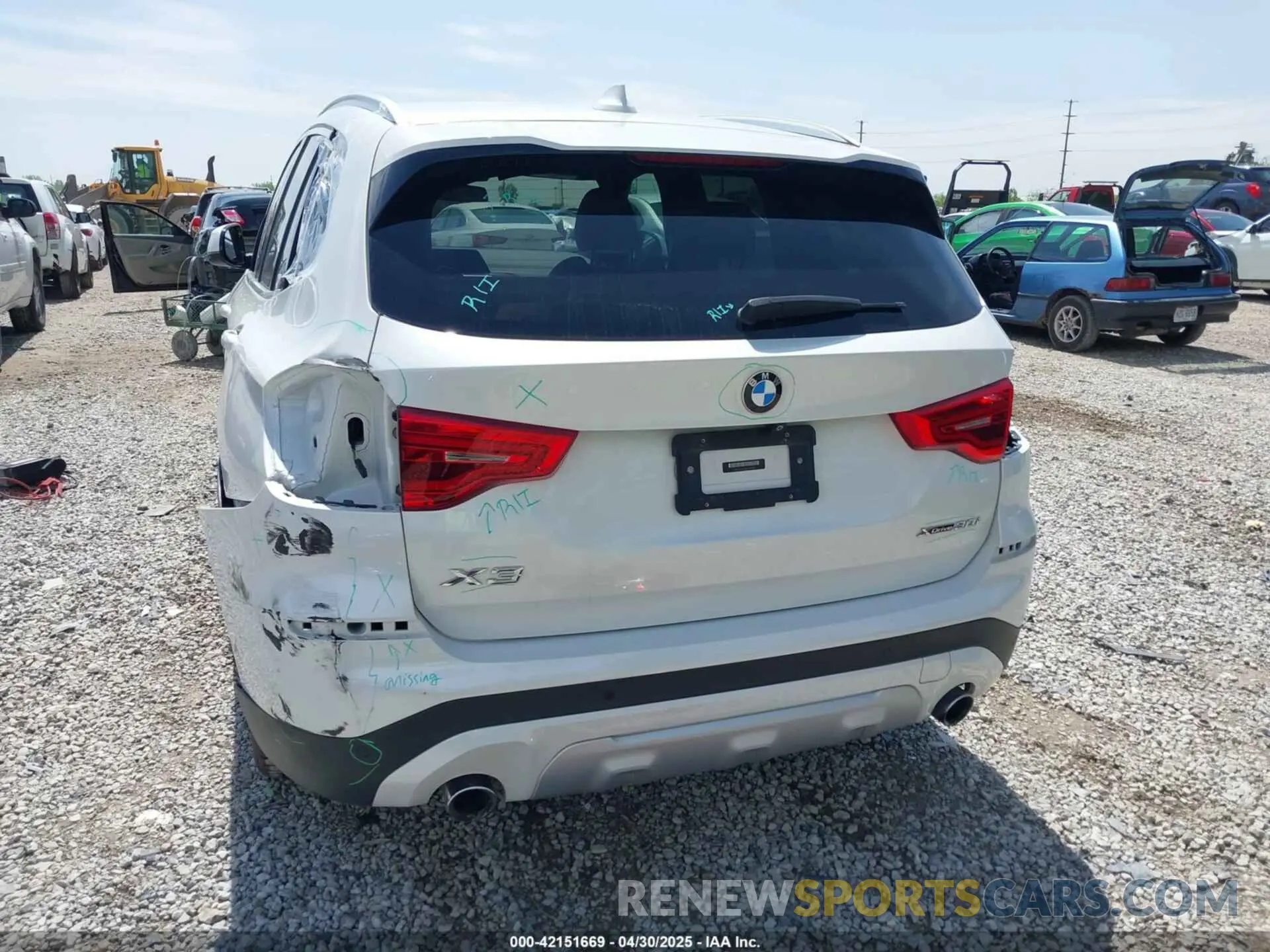6 Photograph of a damaged car 5UXTR9C54KLP92216 BMW X3 2019