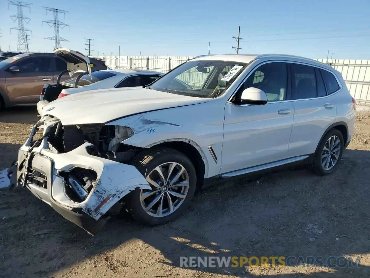 1 Photograph of a damaged car 5UXTR9C54KLR03783 BMW X3 2019