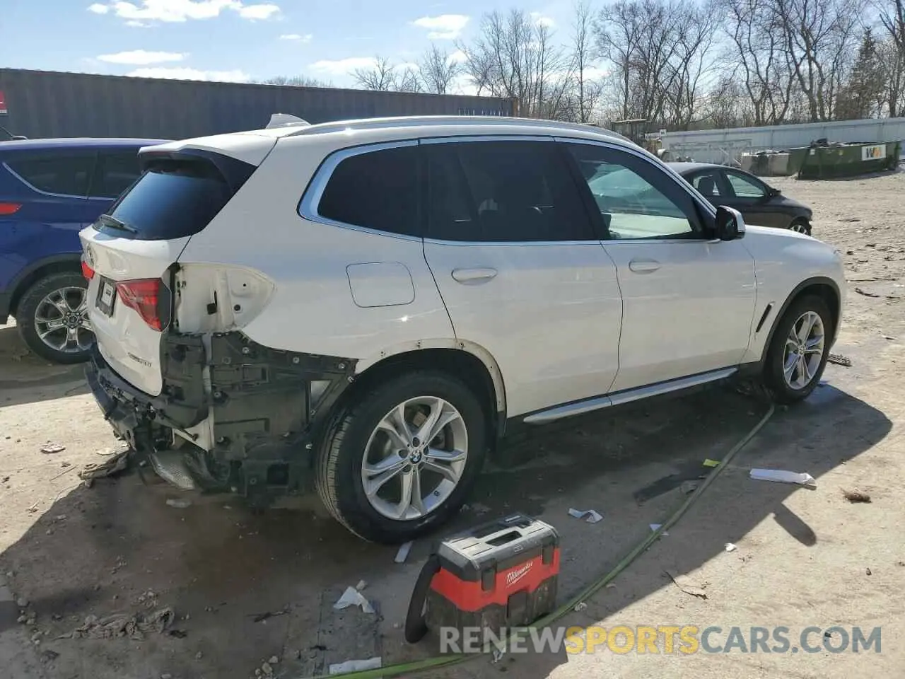 3 Photograph of a damaged car 5UXTR9C55KLD90871 BMW X3 2019